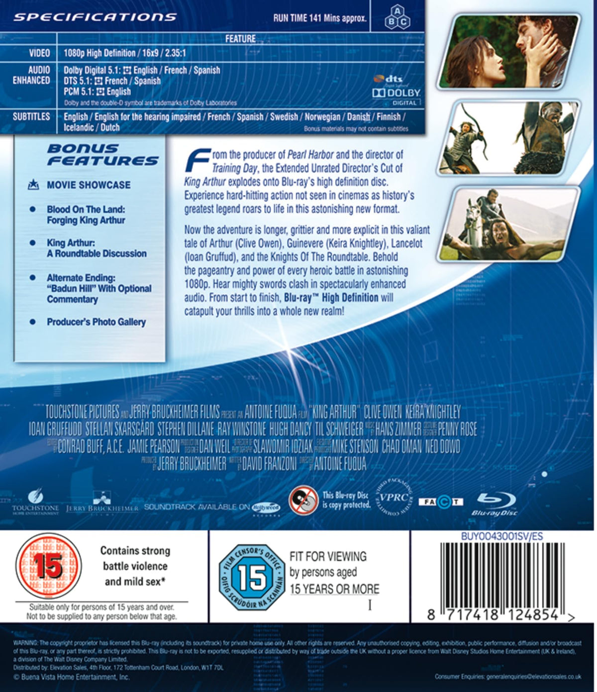 King Arthur - Directors Cut [Blu-ray] [UK Import] - BUY0043001