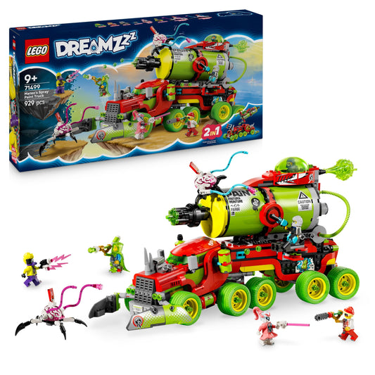 LEGO DREAMZzz Mateos Spray Can Truck - Toy with 2 building modes, modular boosters and 5 minifigures including Cooper and Mr. Oz - Birthday gift for girls and boys aged 9 and up - 71499
