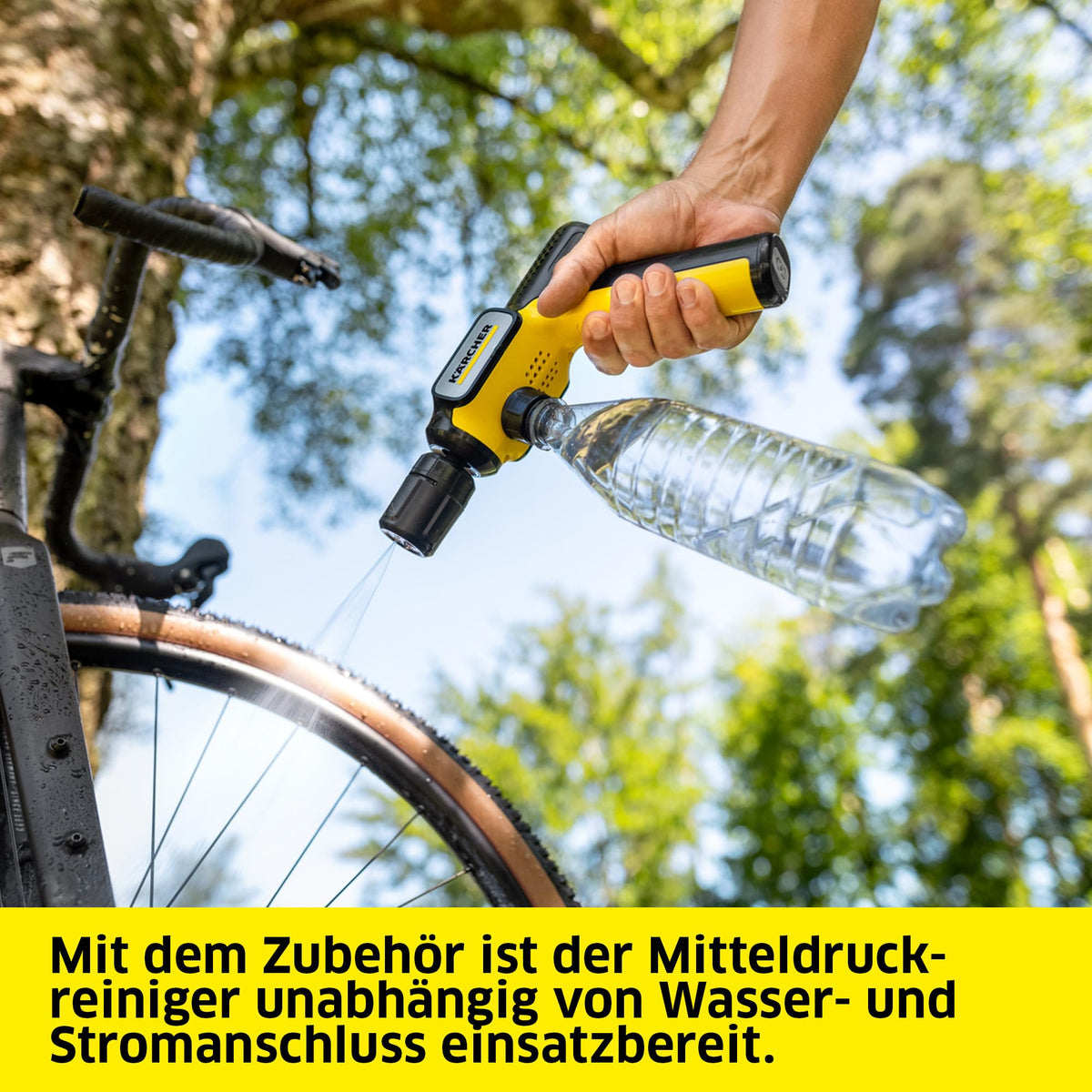 Kärcher Pressure Washer OC Handheld Compact, max. 15 bar, foldable, USB-C, 150 l/h, 5 m hose, battery-operated - 1.328-128.0