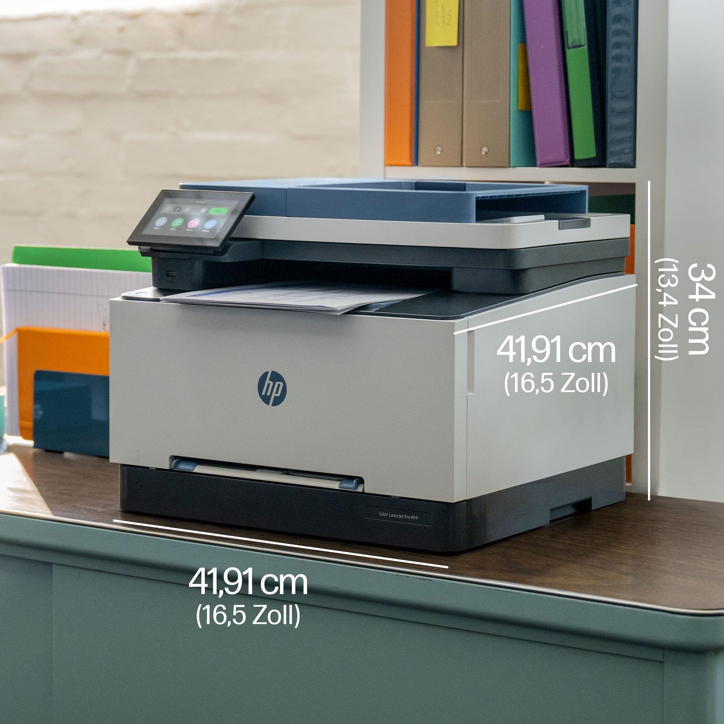 HP Color LaserJet Pro MFP 3302fdng Multifunction Color Laser Printer, Fax, Automatic Two-Sided Printing, High Print Speed, Touchscreen, Ethernet, USB, Wolf Pro Security - 759V1F#ABD