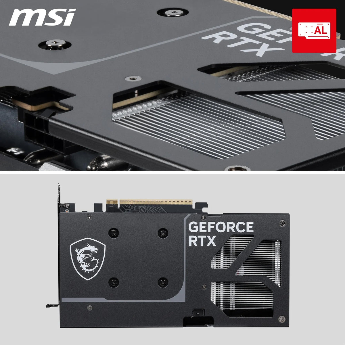 MSI GeForce RTX 5060 Ti 16G Ventus 2X OC Plus - 16GB GDDR7 (28Gbps/128-bit), PCIe 5, Boost: 2602 MHz, HDMI 2.1b, DisplayPort 2.1b, Extra Core Pipes - V535-005R
