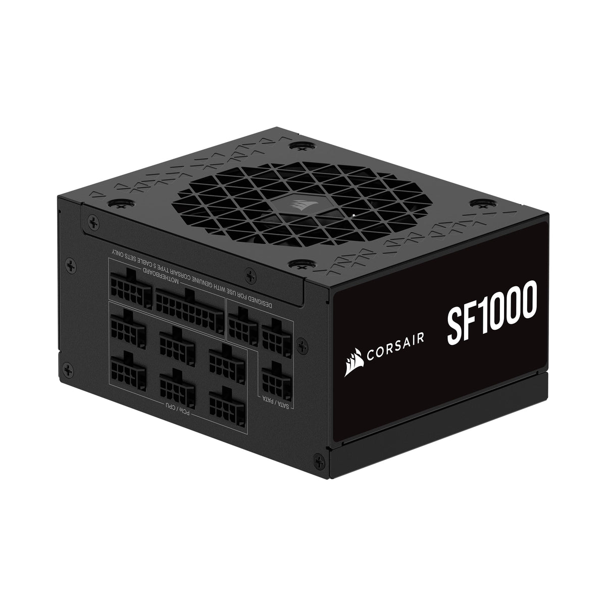CORSAIR SF1000 (2024) Fully Modular Quiet 80 Plus Platinum ATX Power Supply – ATX 3.1 Compatible – PCIe 5.1 Ready – SFX-to-ATX Bracket Included – Black - CP-9020257-EU