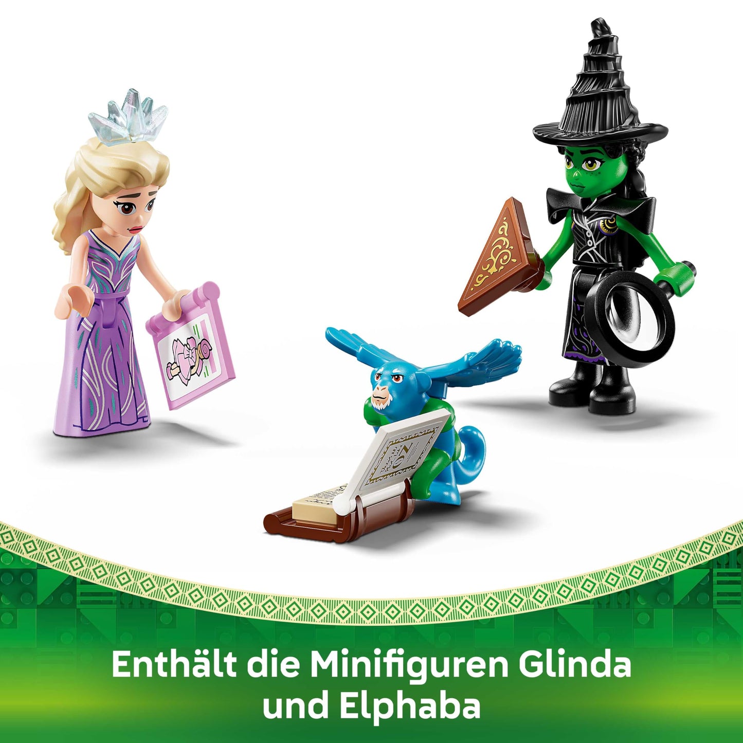 LEGO Wicked Emerald City & Kiamo Ko Castle - creative toy with Elphaba & Glinda minifigures as well as a MONKEY & accessories - children's gift for girls, boys and film fans aged 9 and up - 75689
