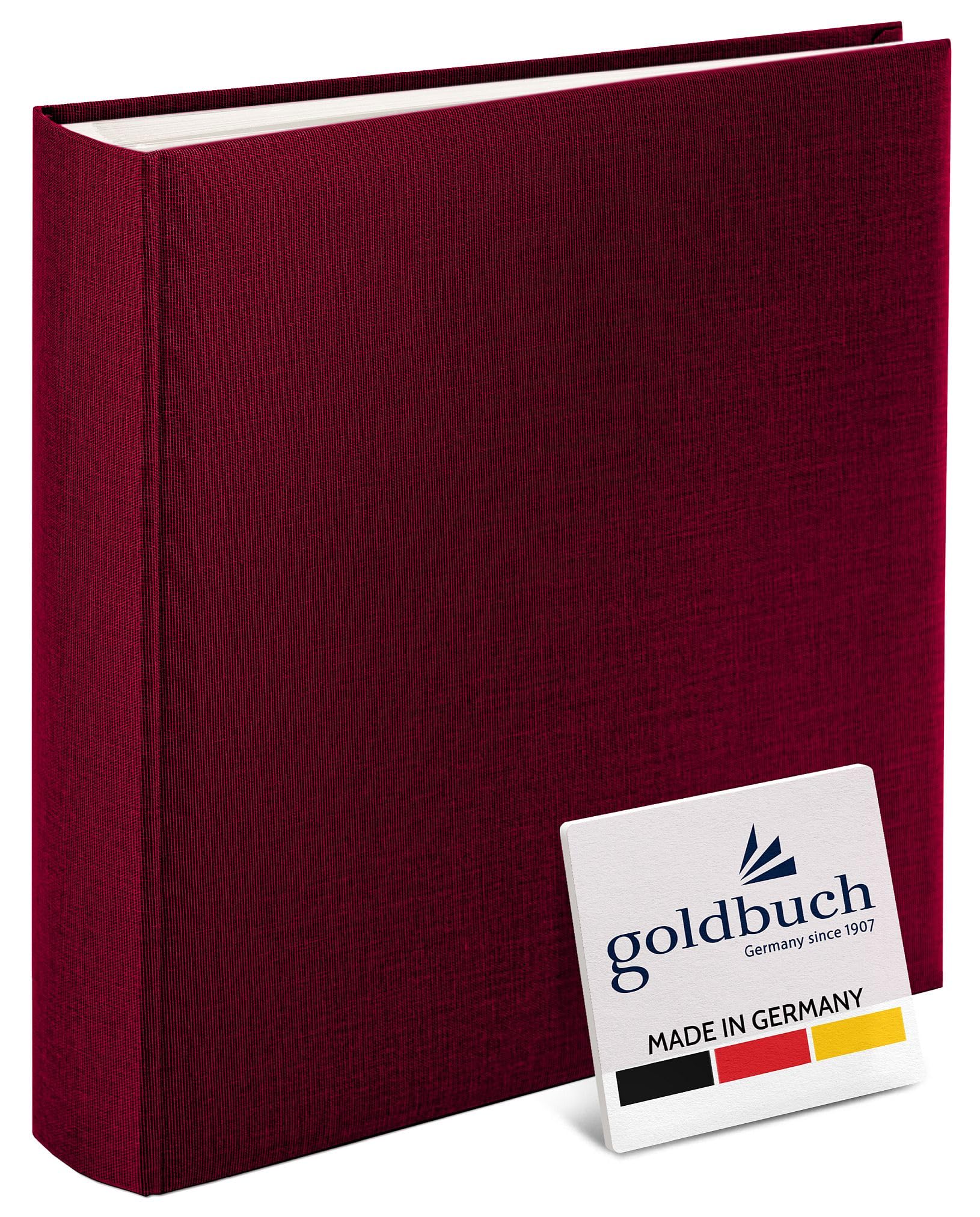 goldbuch 31807 photo album Summertime Trend, 30 x 31 cm, photo book with 100 white pages & glassine dividers, photo album made of linen, memory album, blackberry