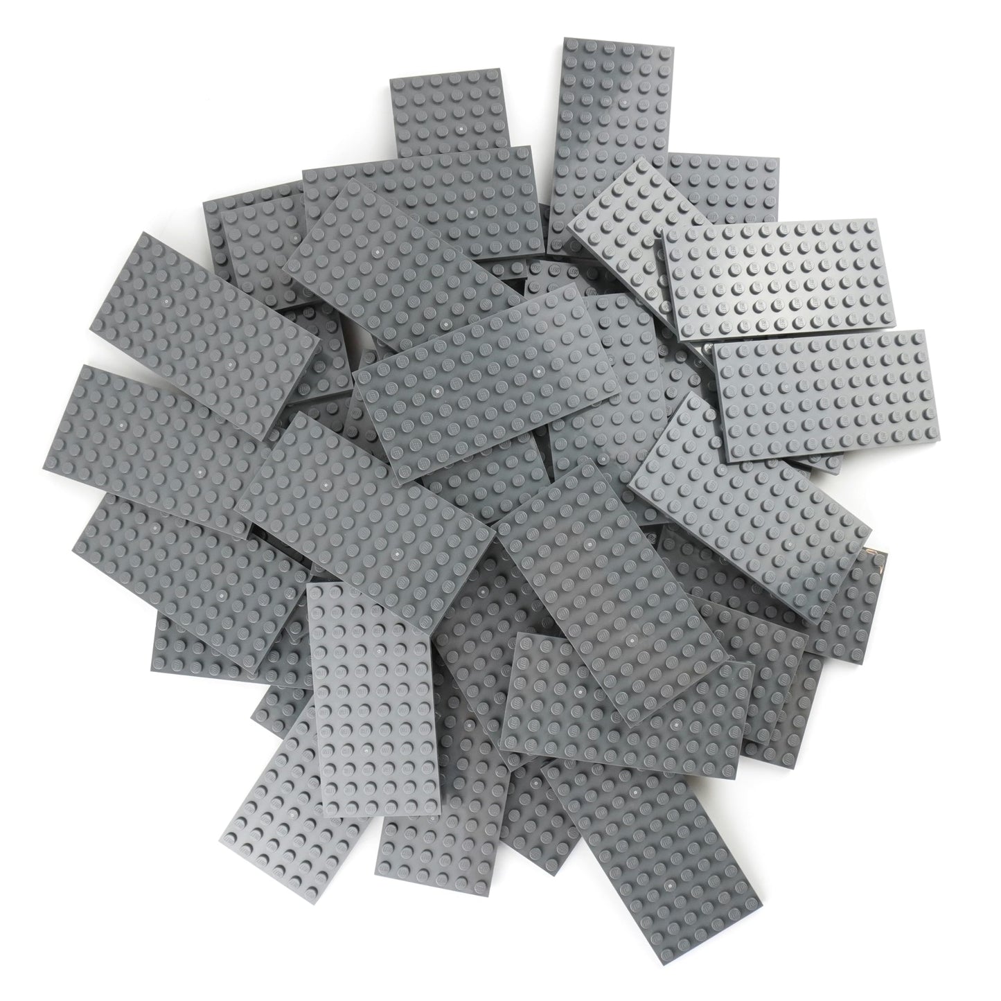 Lego City Classic Basic - 4 building boards 3028 with 6x12 studs in the new dark gray - ideal for versatile and creative building projects