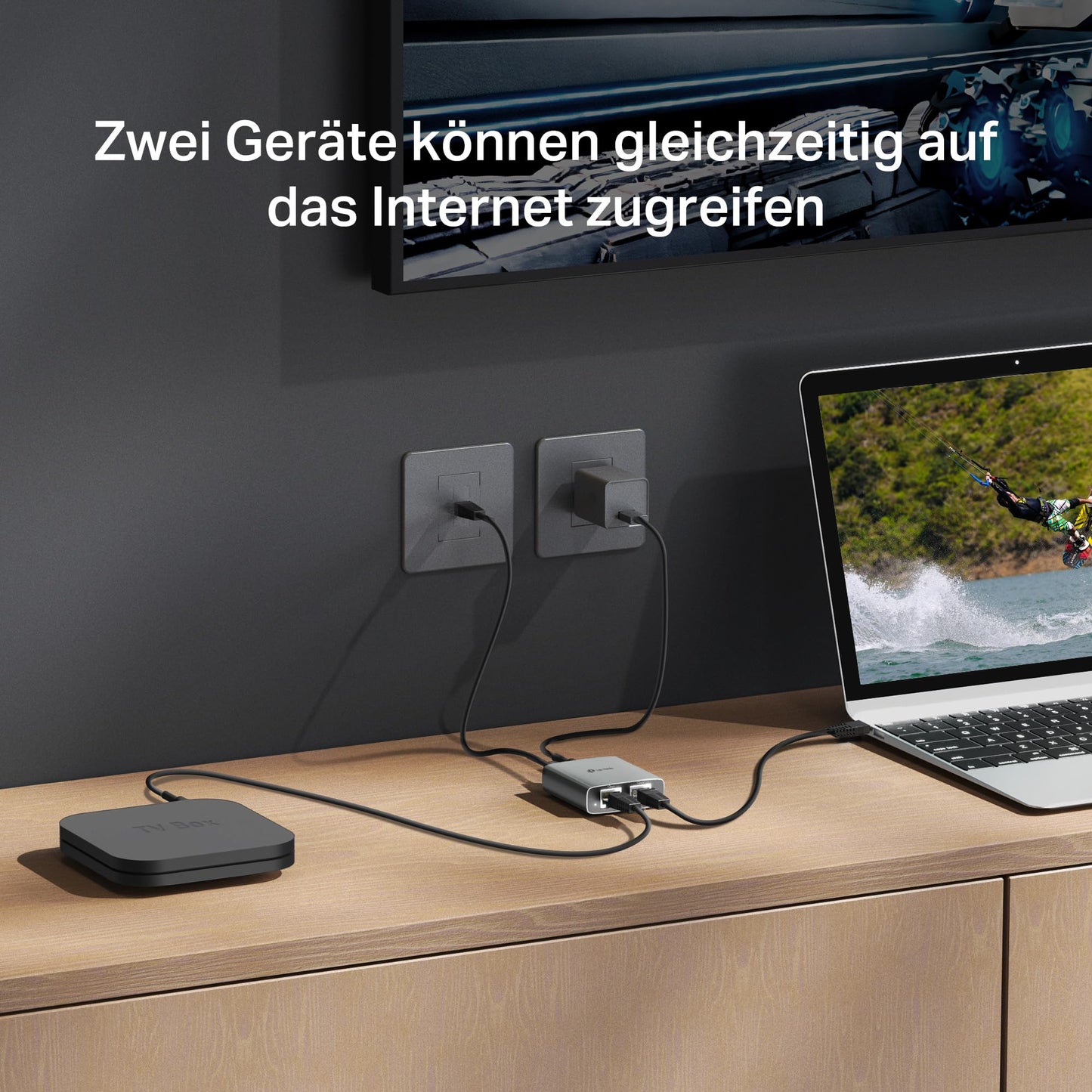 TP-Link EH210 LAN Splitter 1 to 2 (Gigabit Ethernet Splitter)