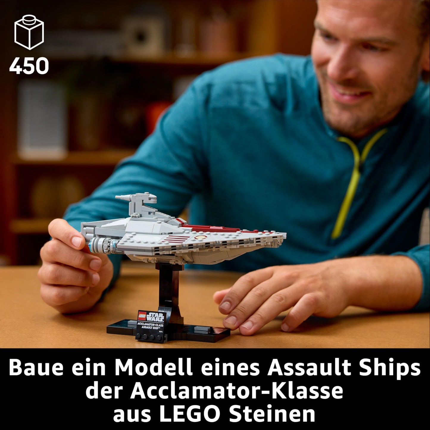 LEGO Star Wars 75404 Acclamator Class Assault Ship from Attack of the Clones - Starship to collect, build and display - Fantasy building set - Gift for adult and young fans