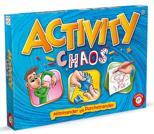 Piatnik Chaos The newest addition to the Piatnik family Simultaneous representation and guessing Pantomime, drawing, kneading are in demand 660 new terms Family party game 2 teams from 12+ Blue - 6670