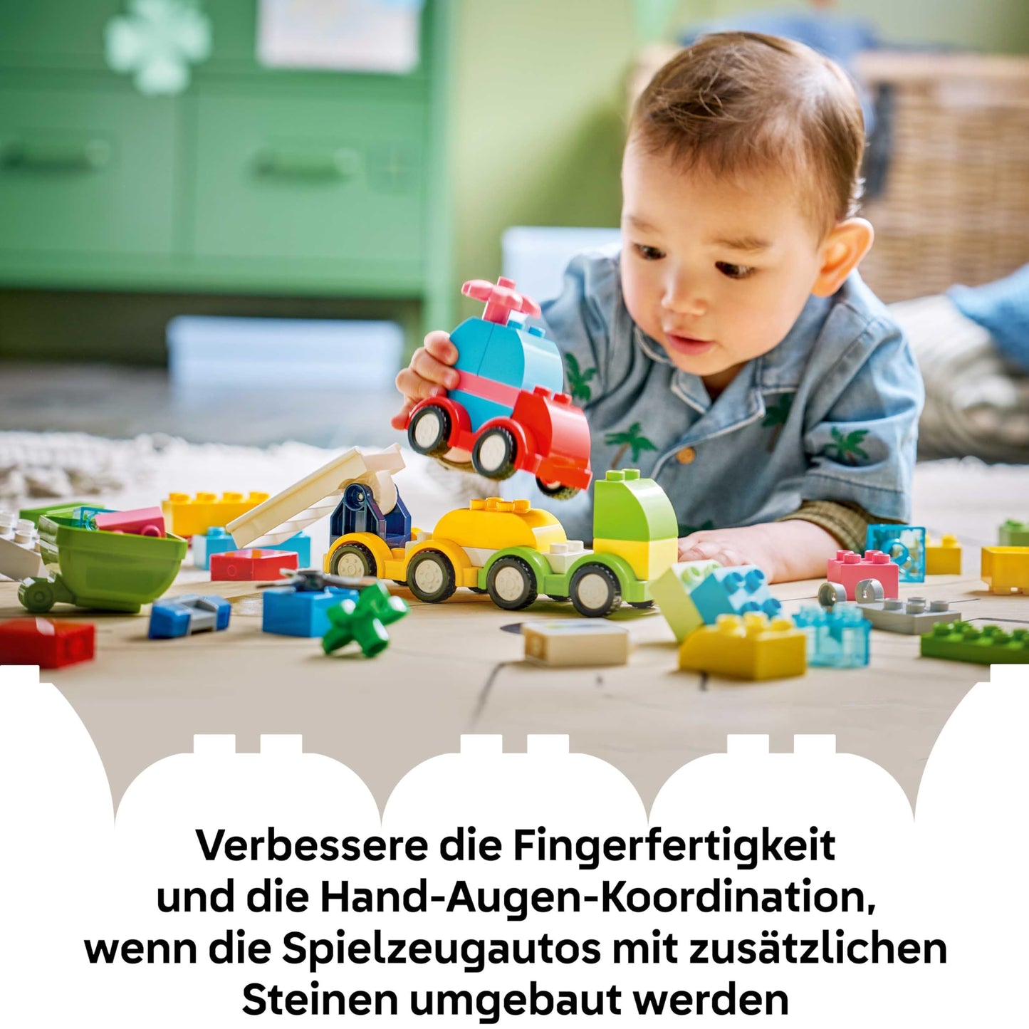 LEGO DUPLO Creative Vehicles - Educational Sorting Toys for Toddlers - Cars and Trucks - Fine Motor Skills Playset - Gift for Babies, Boys and Girls Ages 1+ - 10474