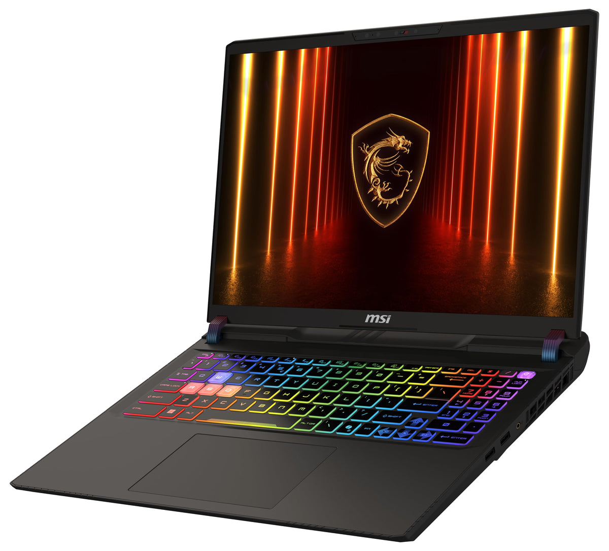 MSI Vector 16 HX AI Gaming Laptop, 16" QHD+ 240 Hz Display, Intel® Core™ Ultra 7 255HX, NVIDIA GeForce RTX 5070 Ti, 16 GB RAM, 1 TB SSD, Windows 11 Home, QWERTZ Keyboard, Cosmos Gray, A2XWHG-264 - 0015M3-264