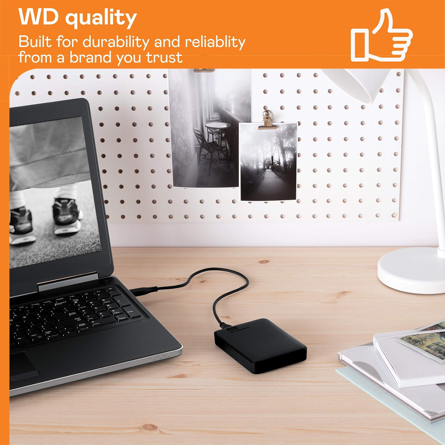 Western Digital Elements Portable External Hard Drive 4TB (Mobile Storage, USB 3.0 Interface, Plug and Play, Formatted for Windows) Black - WDBU6Y0040BBK-WESN