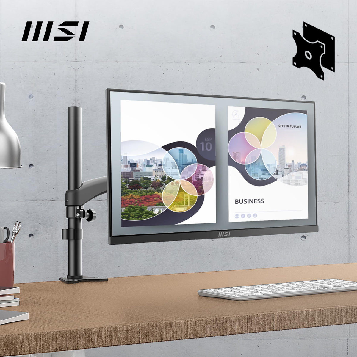 MSI PRO MP252, Monitor IPS, 24.5" FHD, 100 Hz - 9S6-3PC4CT-001