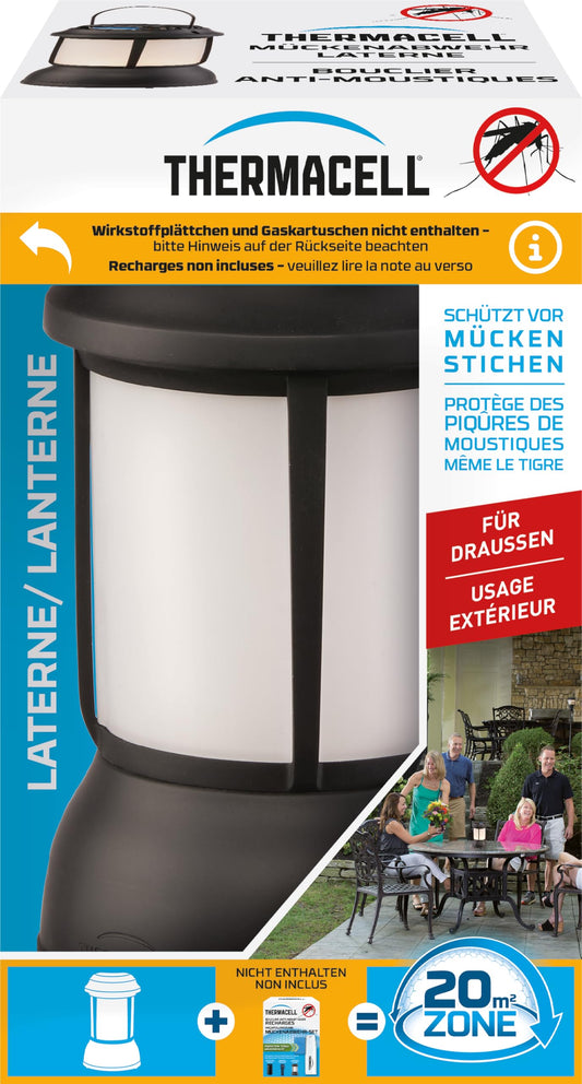 Thermacell mosquito repellent lantern without active ingredient plates, innovative mosquito repellent stand-alone device in a modern design, for gardens, terraces and camping with ambient lighting - 86601831