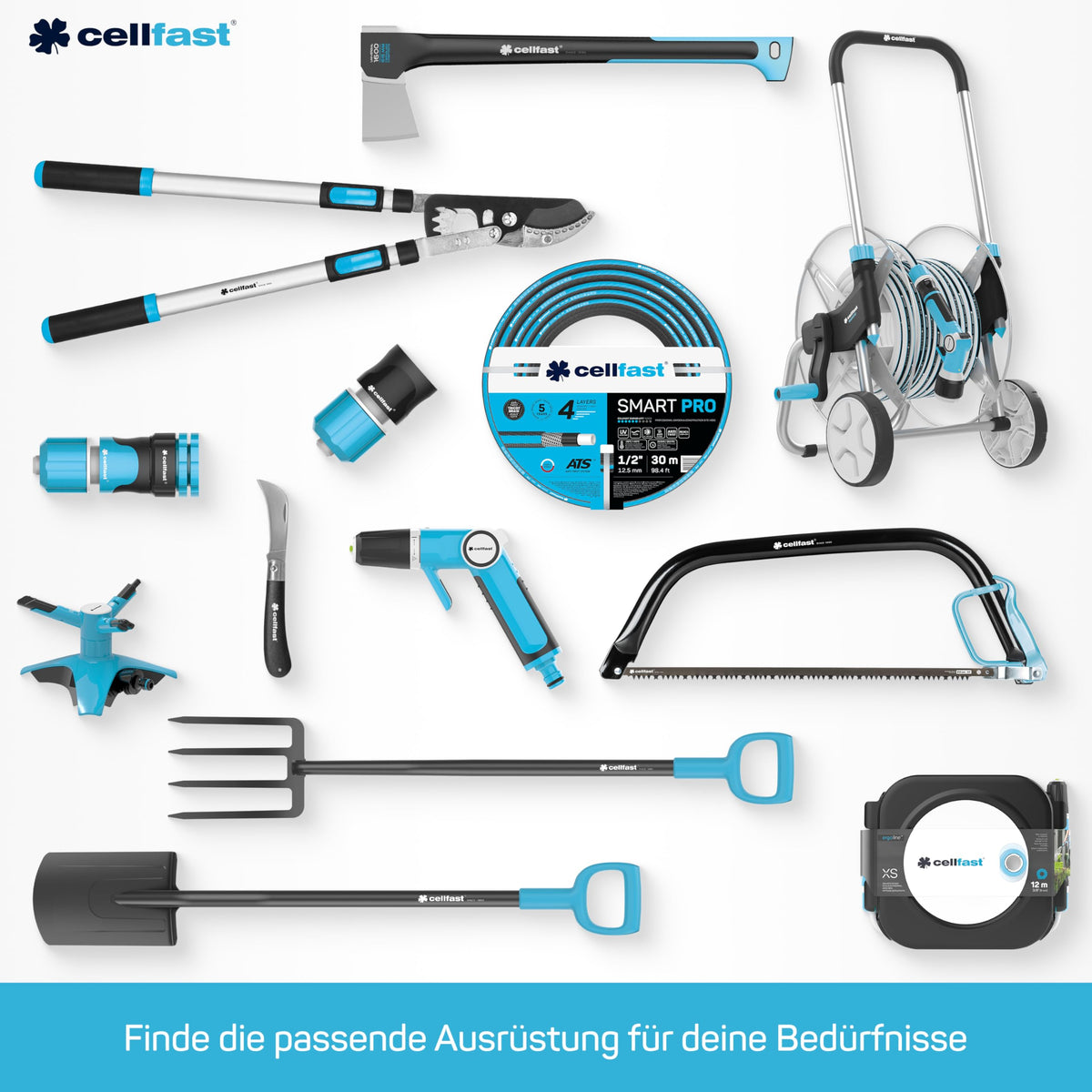 Furtun de grădină CELLFAST Quattro 3/4" 50m 4 straturi - 10-063
