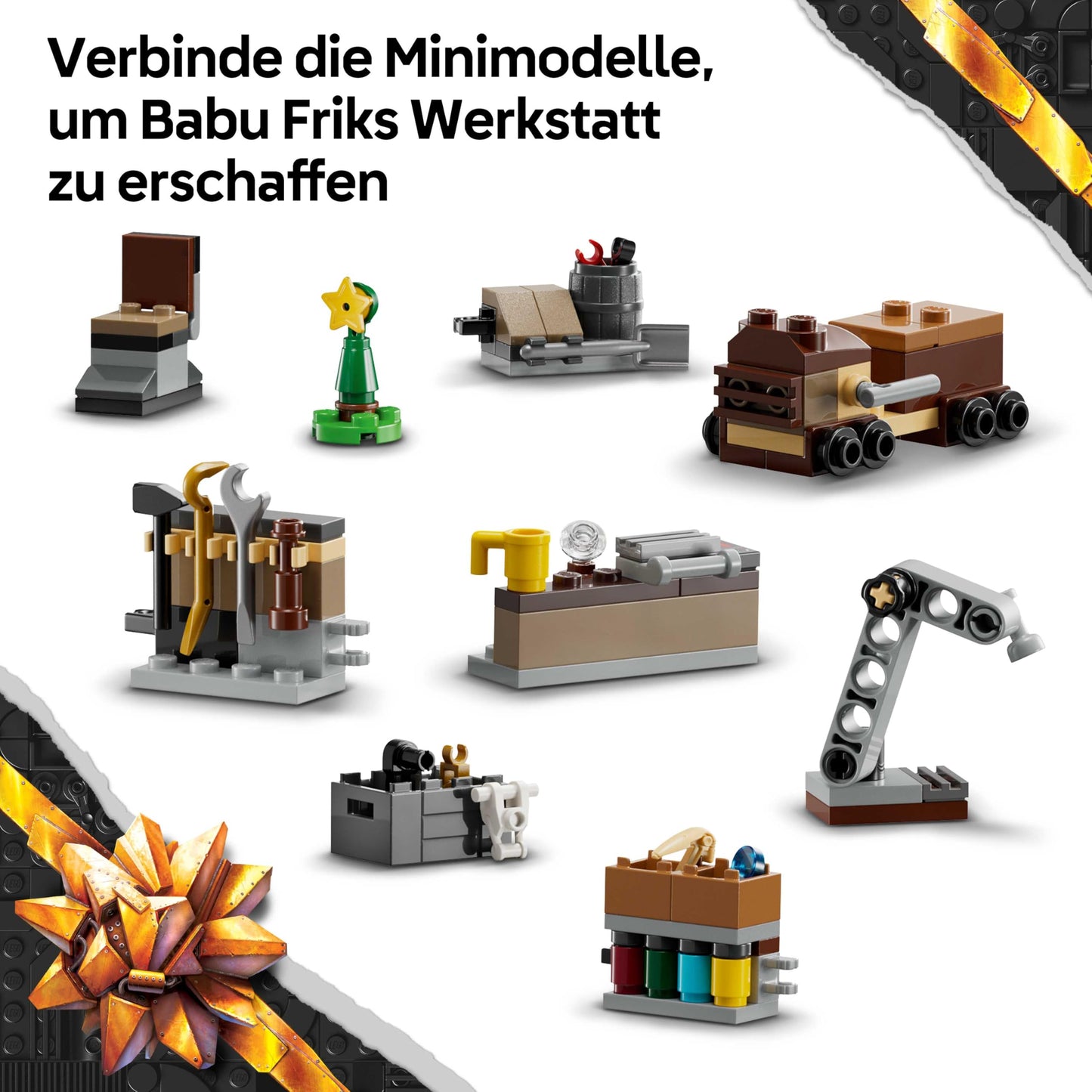 LEGO Star Wars Advent Calendar 2025 - Christmas toy with 24 surprises - 2 minifigures & 5 droid figures - children's play set - gift for boys aged 6 and over & Star Wars fans - 75418