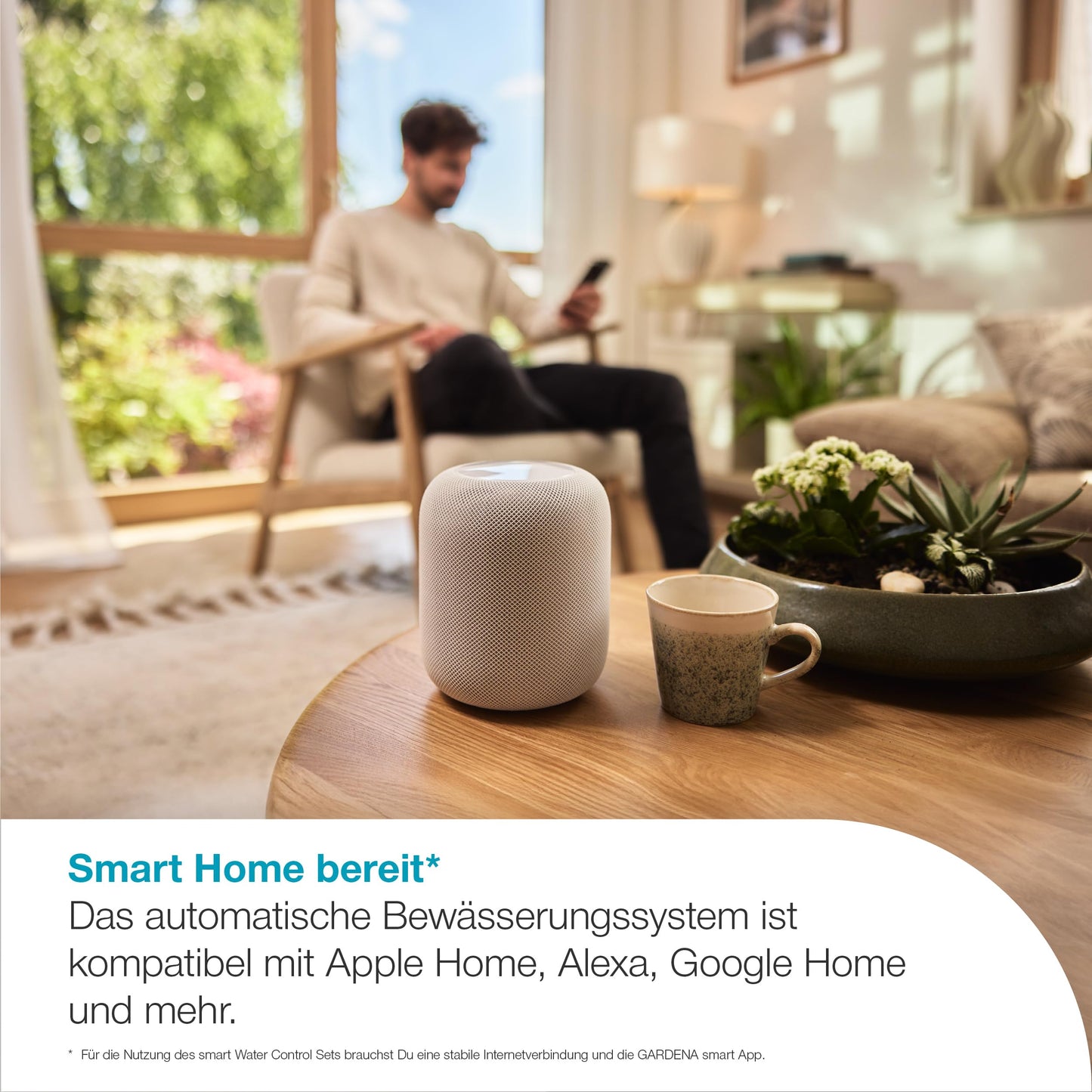 Gardena smart Sensor Control Set irrigation control; smart: data-controlled irrigation*, smart home integration*, soil moisture sensor included, high-quality valve technology (19045-20)