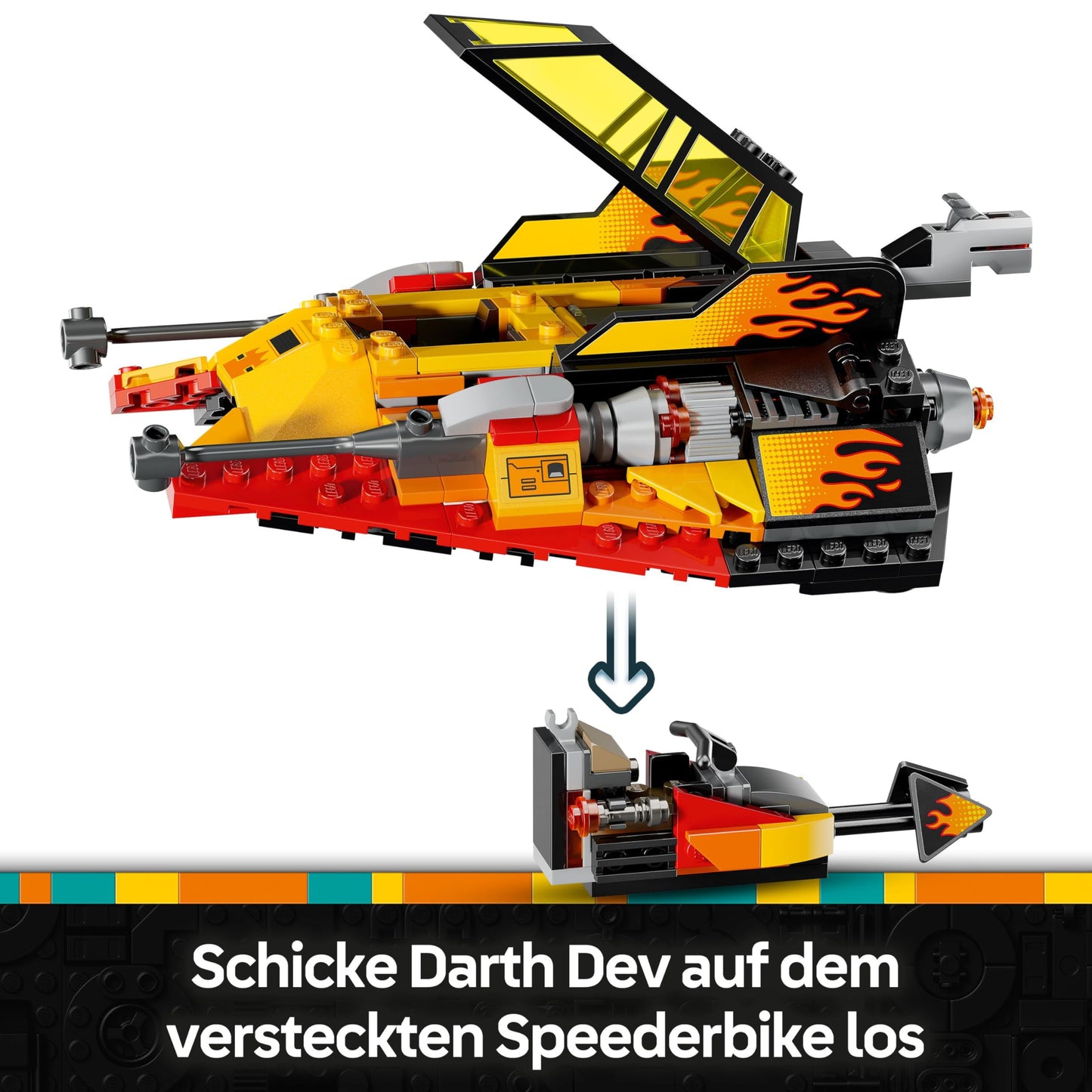 LEGO Star Wars The Force Burner Snowspeeder - building and collecting toy with 3 minifigures with lightsabers and speeder bike - gift for boys aged 7 and up & Rebuild the Galaxy fans - 75414