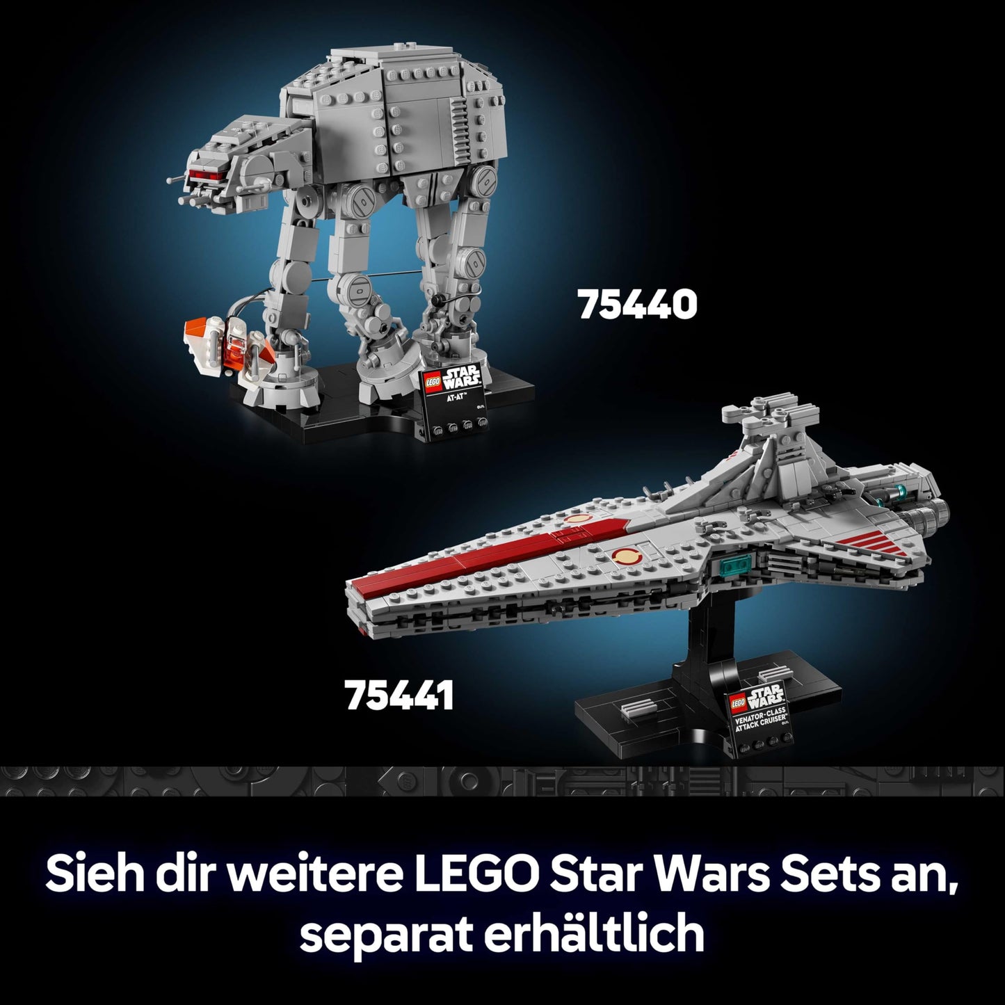 LEGO Star Wars 75440 AT-AT - model building set for adults - with snowspeeder, stand & name plate - DIY decoration for the shelf - gift for fans of The Empire Strikes Back