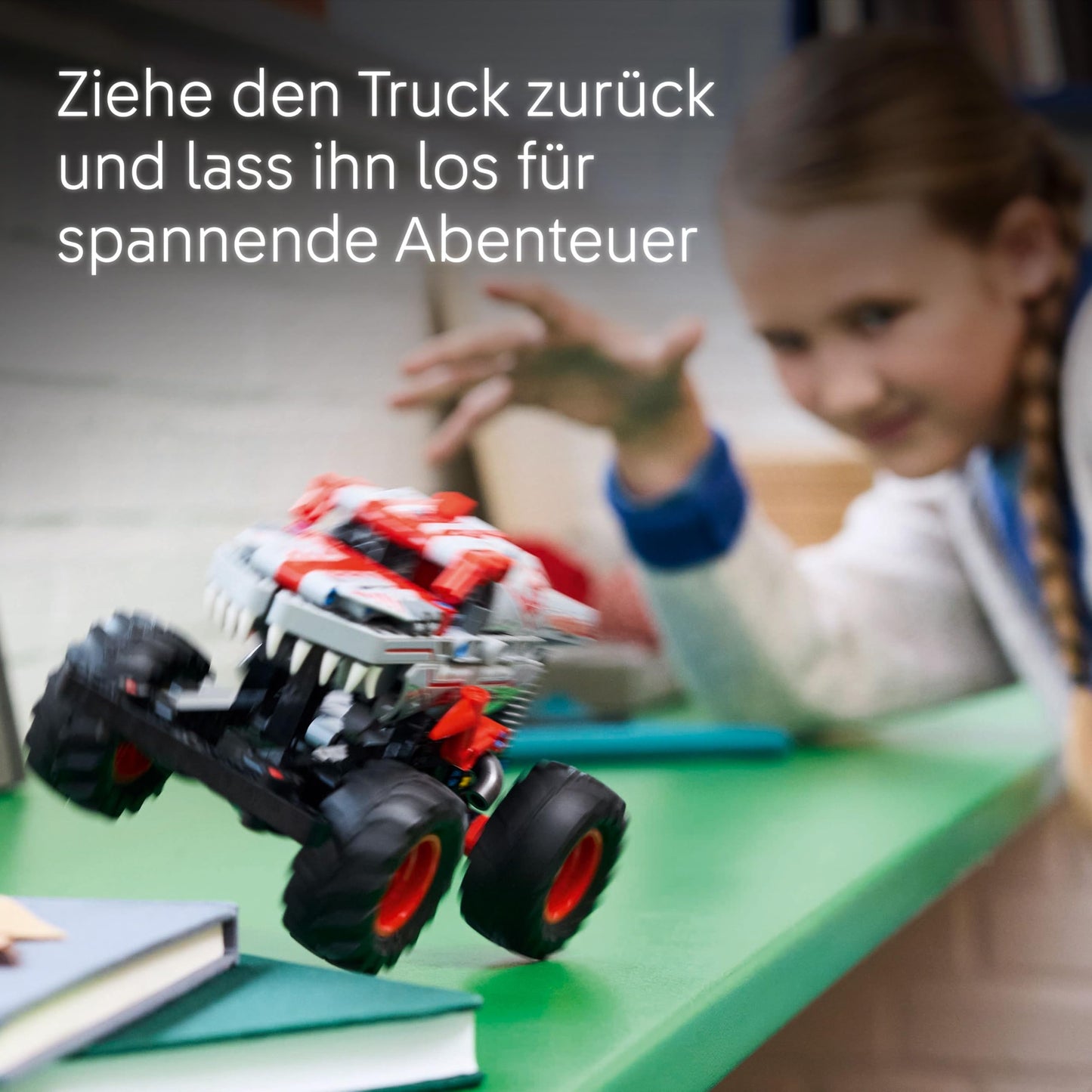 LEGO Technic Monster Jam ThunderROARus, Pull-Back Toy Monster Truck, Building Toy for Kids, Gift for Boys and Girls Ages 7 and Up 42200
