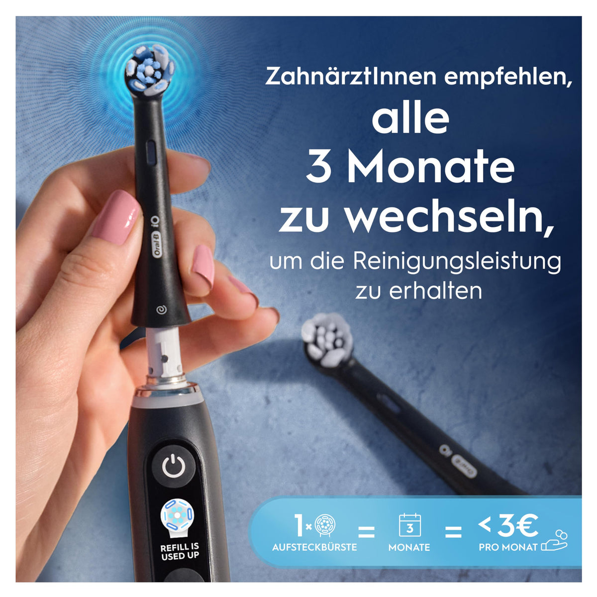 Oral-B iO Perii de schimb Curățare delicată, Alb, 10 bucăți - 8006530156943