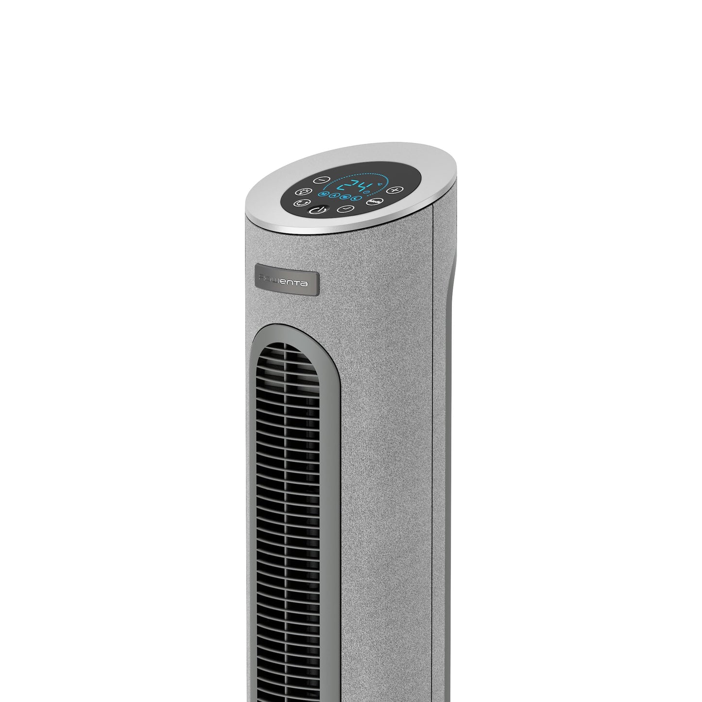 Rowenta Eole Home Tower Fan, Only 40 dB(A) at Lowest Speed, Energy Saving, 7 Speeds/3 Modes, Timer, Remote Control, Gray, VU6980F0