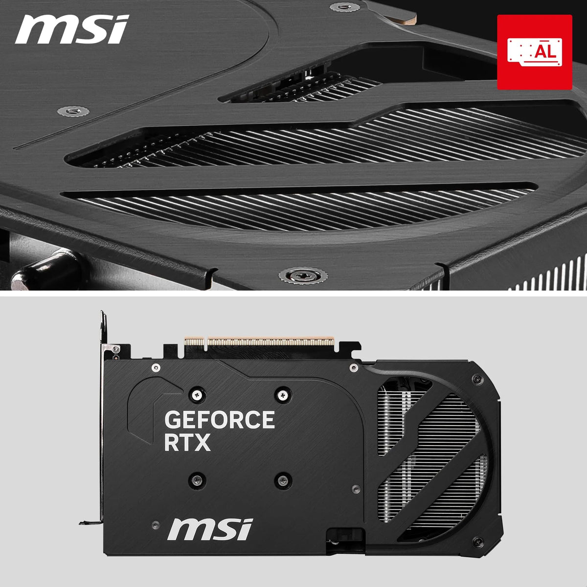MSI GeForce RTX 5060 Ti 16G Shadow 2X OC Plus - 16GB GDDR7 (28Gbps/128-bit), PCIe 5, Boost: 2602 MHz, HDMI 2.1b, DisplayPort 2.1b, metal backplate - V535-003R