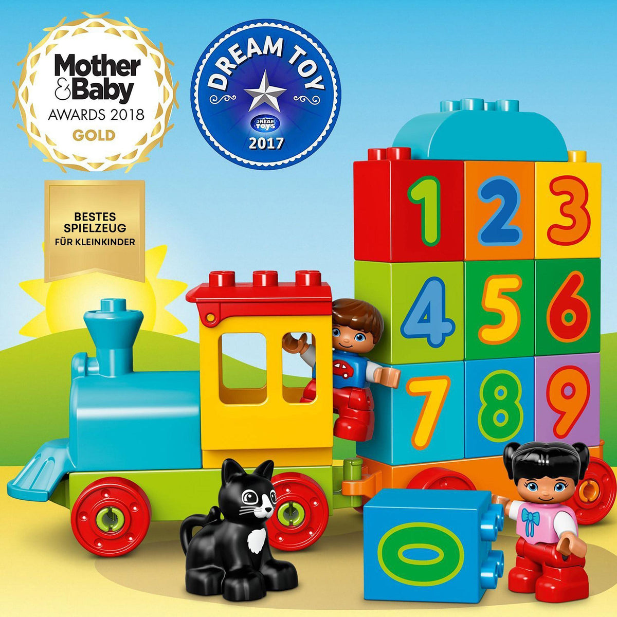 LEGO 10847 DUPLO Number Train, Baby Toy, Train, Children's Toy for ages 1.5 and up, award-winning educational toy, motor skills toy