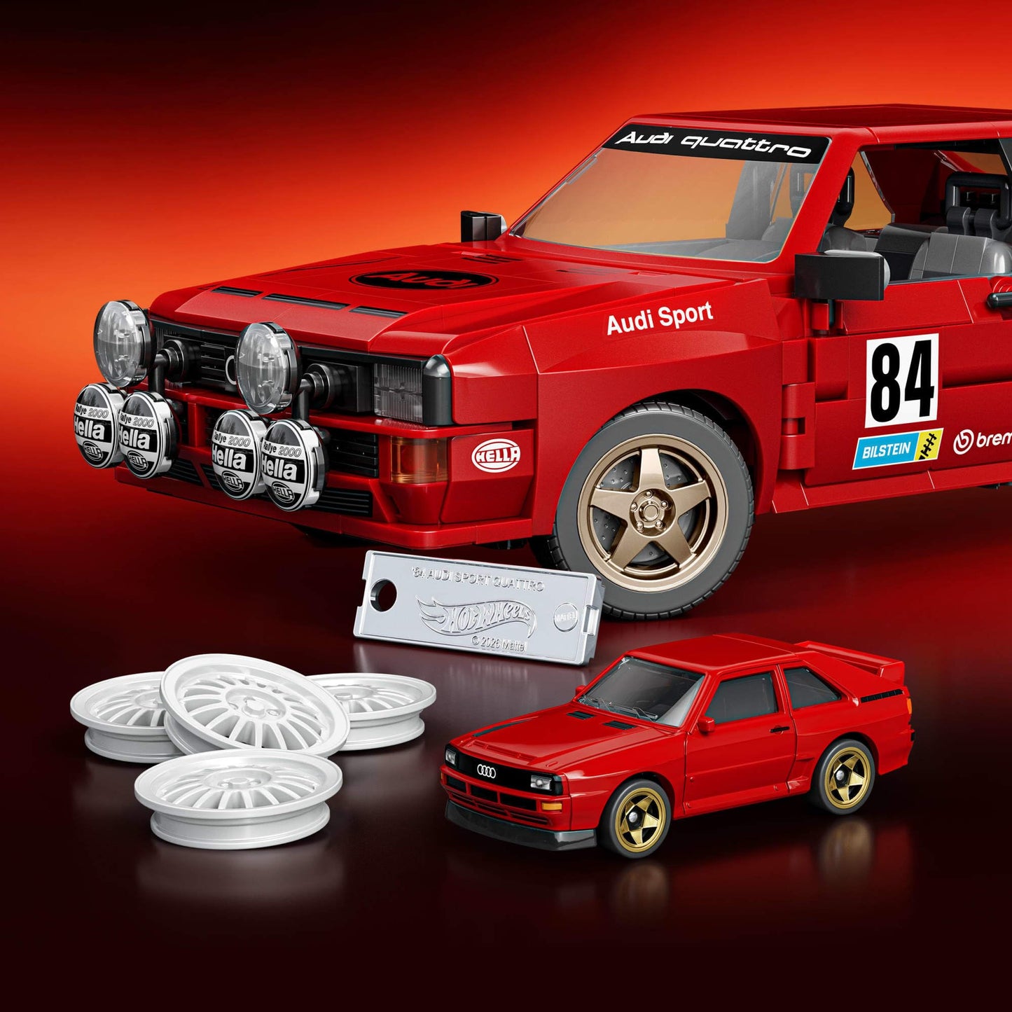 Mattel Brick Shop Hot Wheels '84 Audi Sport Quattro kit - JLK39