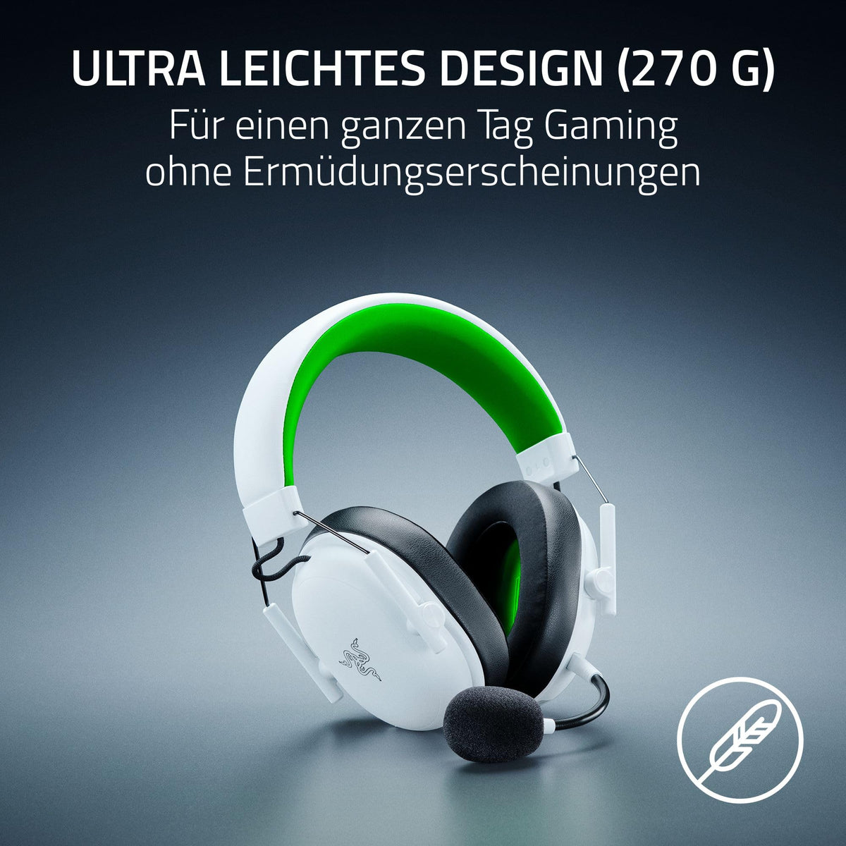 Razer BlackShark V3 X HyperSpeed Xbox - Wireless E-Sport Gaming Headset - Ultra lightweight 270 g - Triforce 50mm drivers - Detachable microphone - HyperSpeed 2.4 GHz & Bluetooth - Xbox/PC | White - RZ04-05420300-R3M1