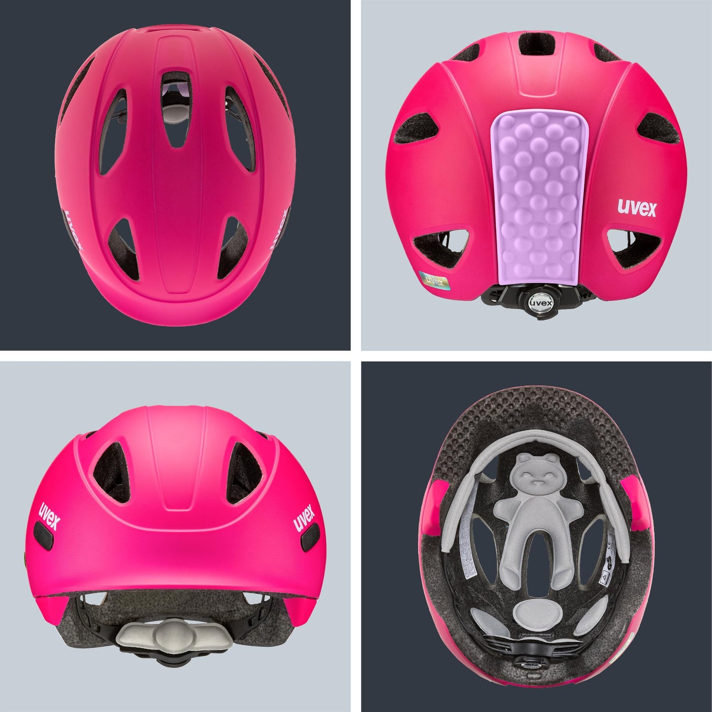 uvex OYO children's bicycle helmet, Berry - Purple matt, 50-54 cm - S4100490617