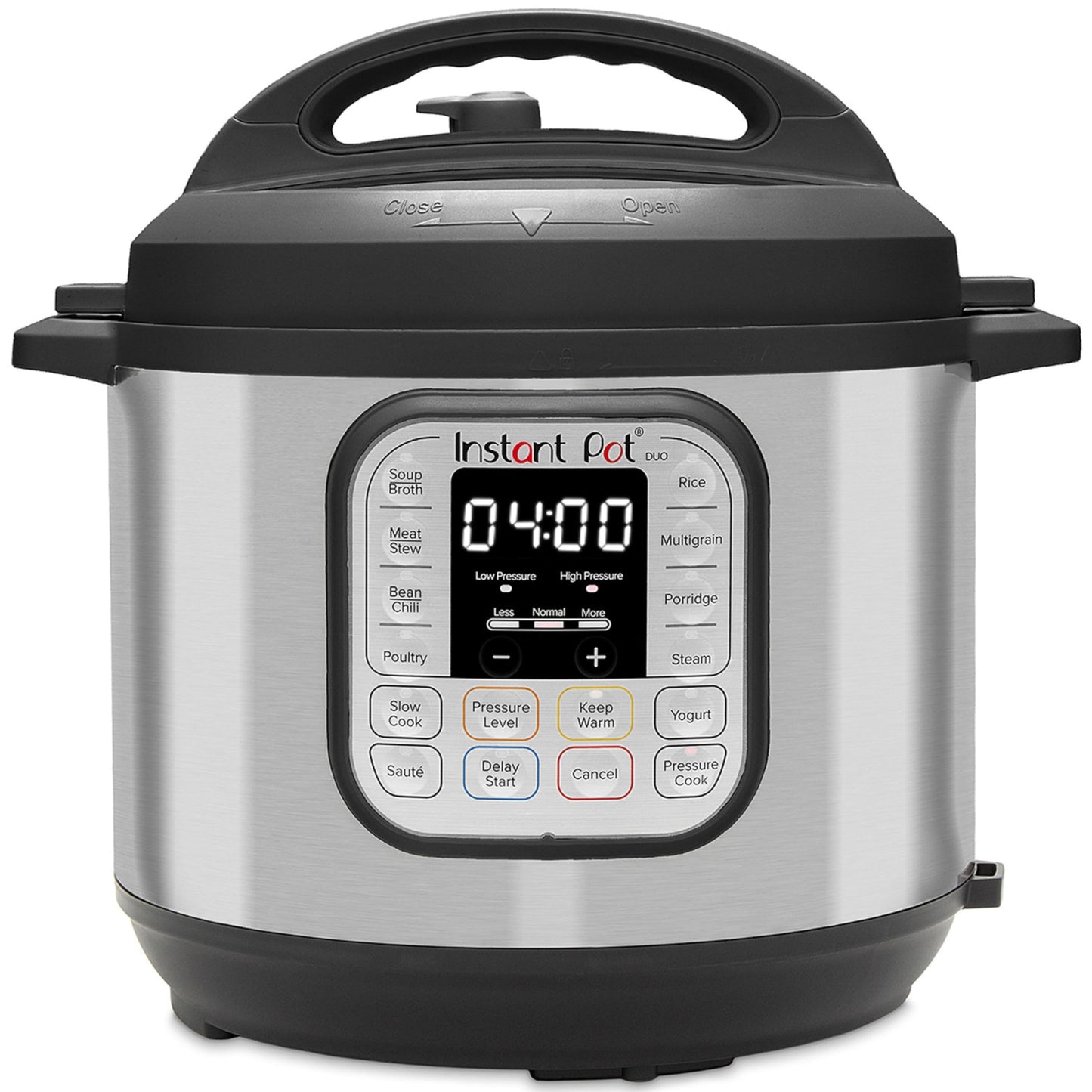 Instant Pot Duo 80 electric multi-cooker 1200 W, 7.6L, stainless steel, pressure cooker, slow cooker, rice cooker, sauté pan, yogurt maker, steamer and sterilizer, silver - 113-0061-01-EU