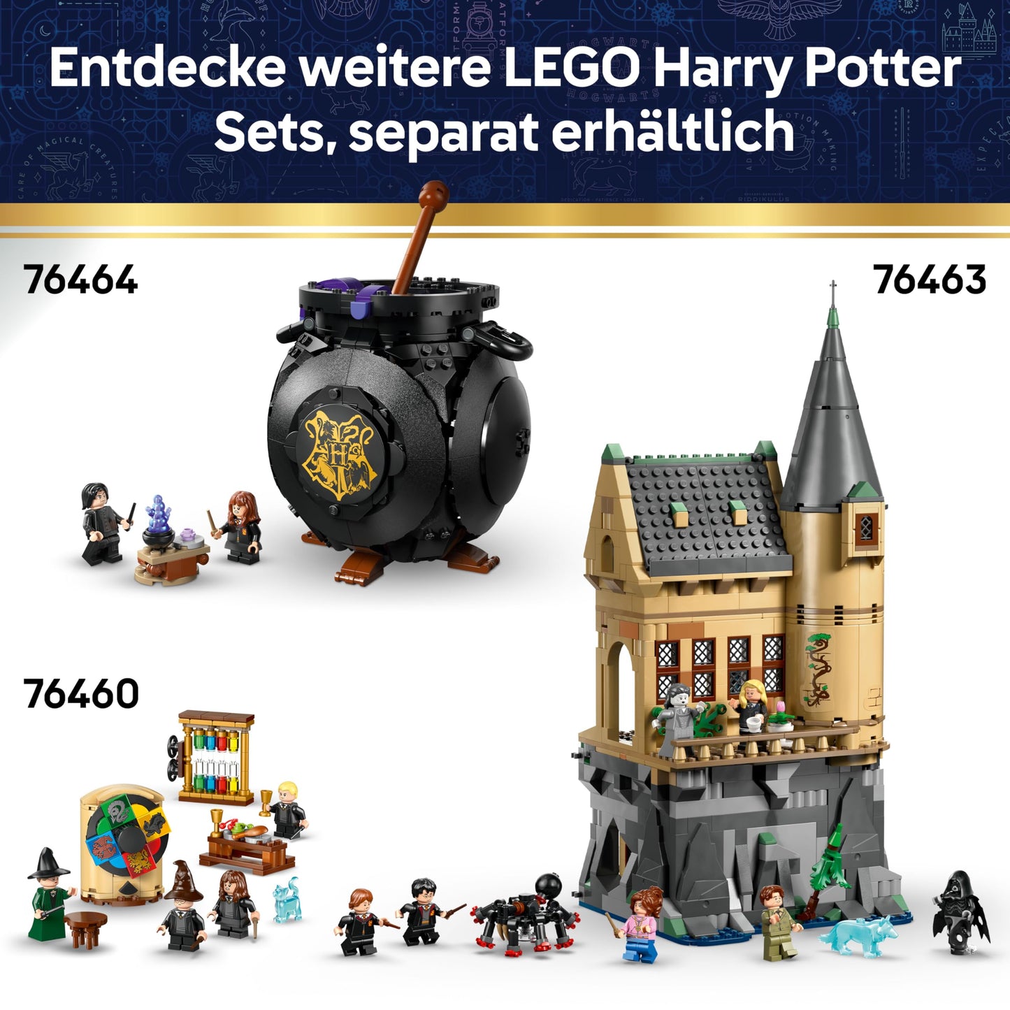 LEGO Harry Potter Luna Lovegoods House - model building with light brick and 5 minifigures - construction kit DIY decoration for the bedroom - creative gift for girls, boys and fans aged 10 and over - 76467