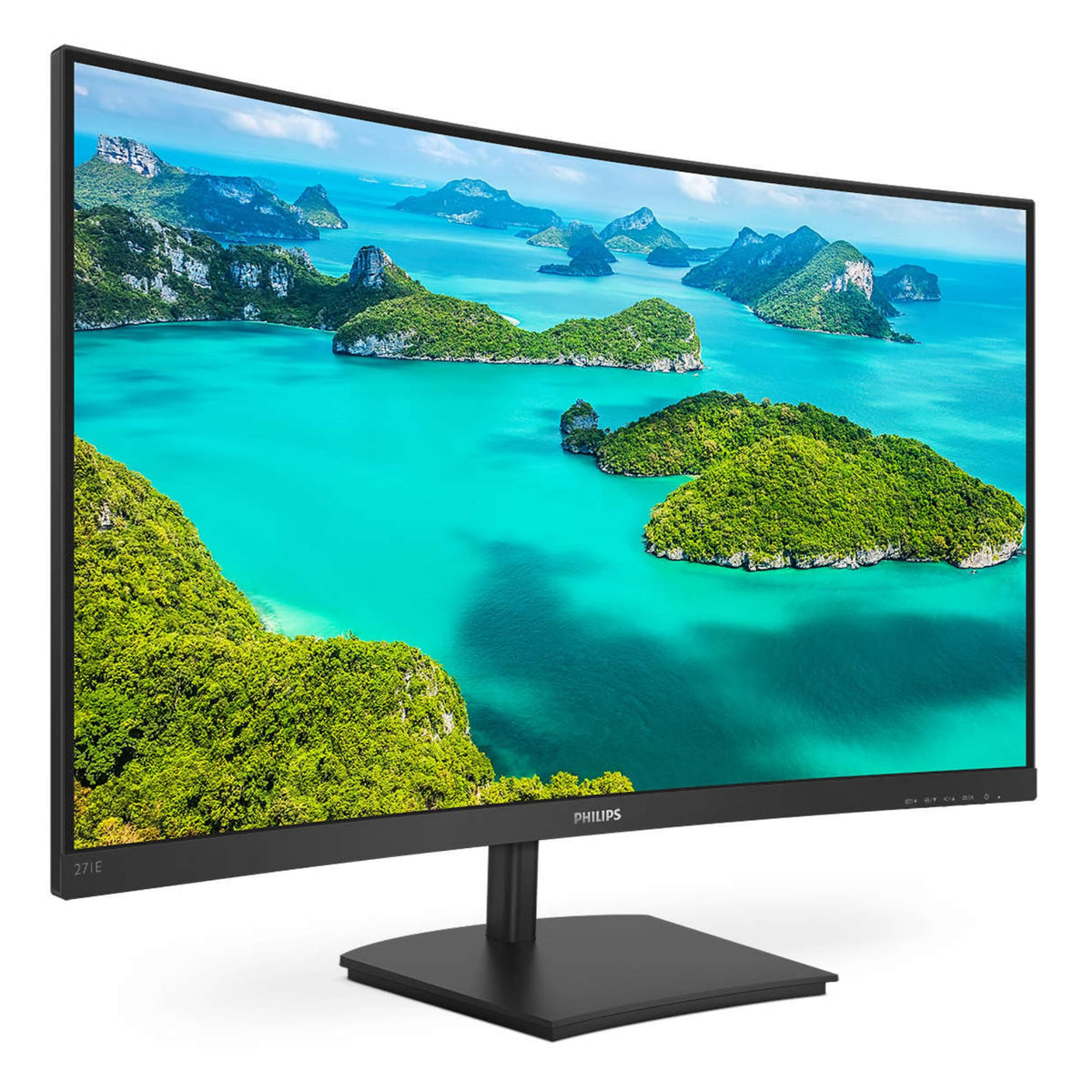 Philips 271E1SCA 27-inch Curved FHD Monitor, 75Hz, VA Panel, 4ms GtG, FreeSync, Speakers, (1920x1080 HDMI 1) Black - 271E1SCA/00