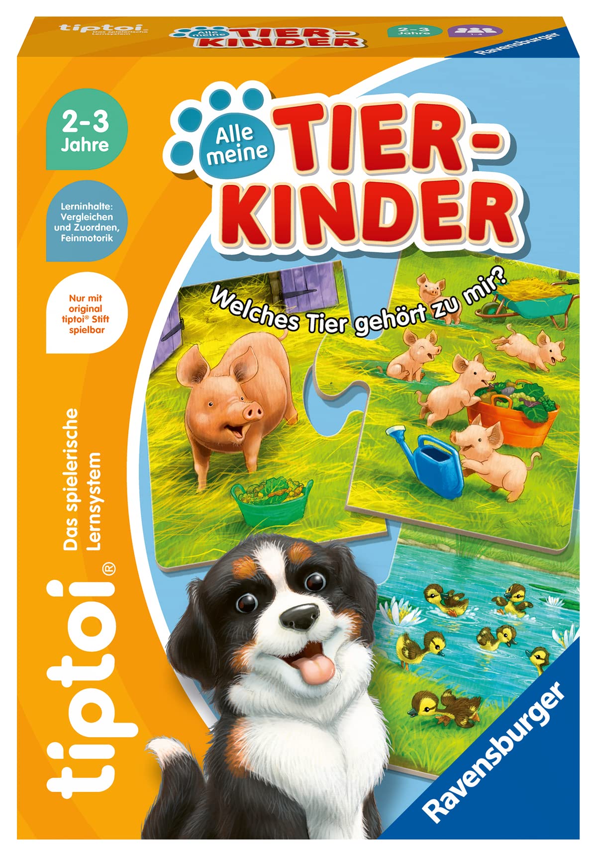 Ravensburger tiptoi starter set 00112 - pen and picture book Search and discover My World - learning system for children aged 2 and over & tiptoi 00108 - All My Animal Children
