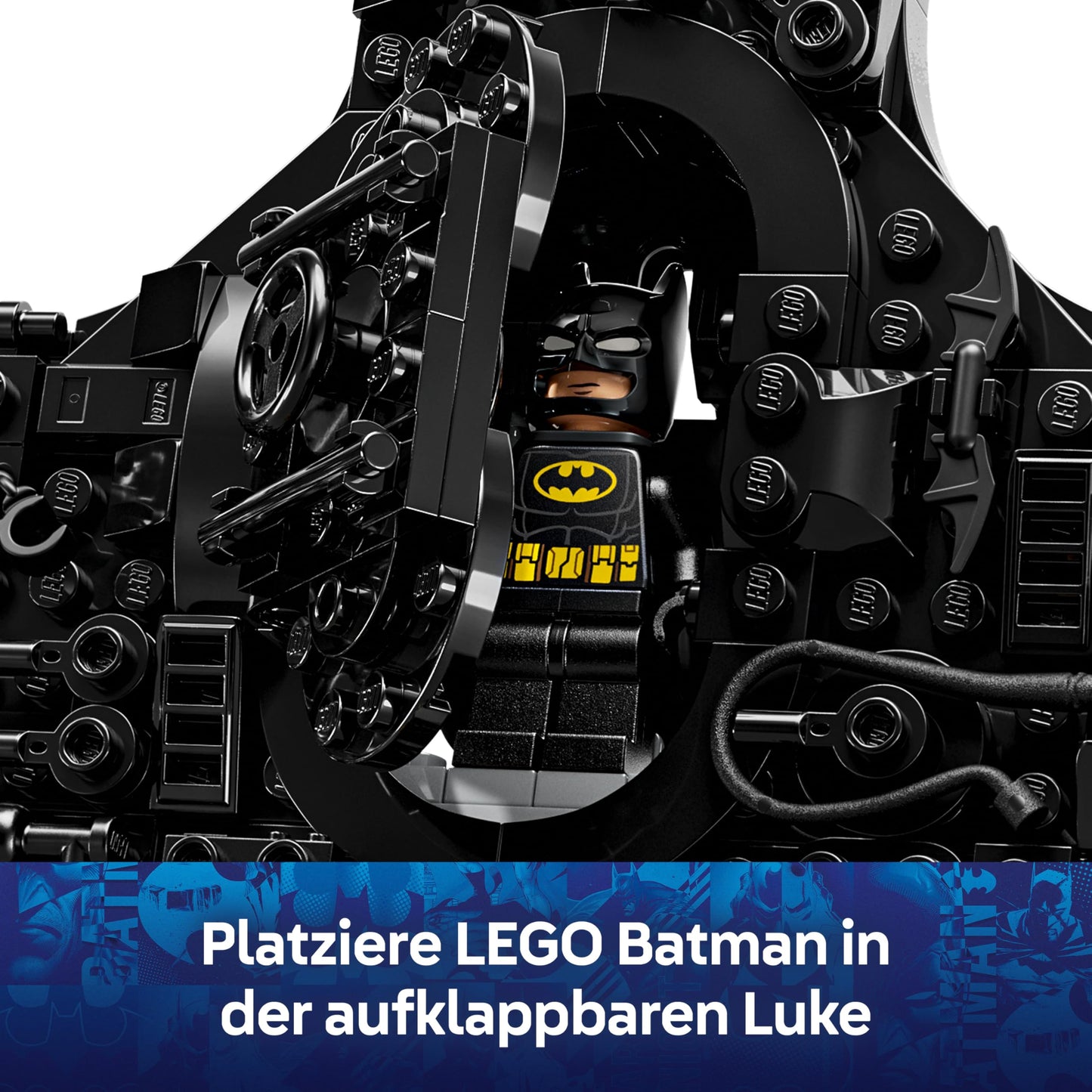 LEGO DC Batman: Batman Logo - Superhero toy with minifigures - Creative model building for boys and girls - DIY decoration for children's rooms - Gift for fans aged 12 and over - 76330
