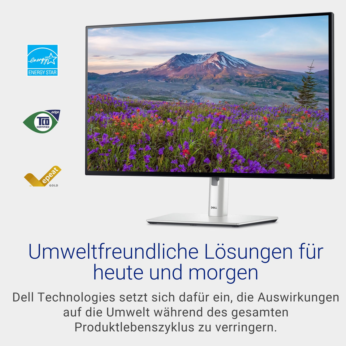 Dell UltraSharp 27 Monitor - U2724DE, QHD (2560x1440), 120Hz, IPS Black