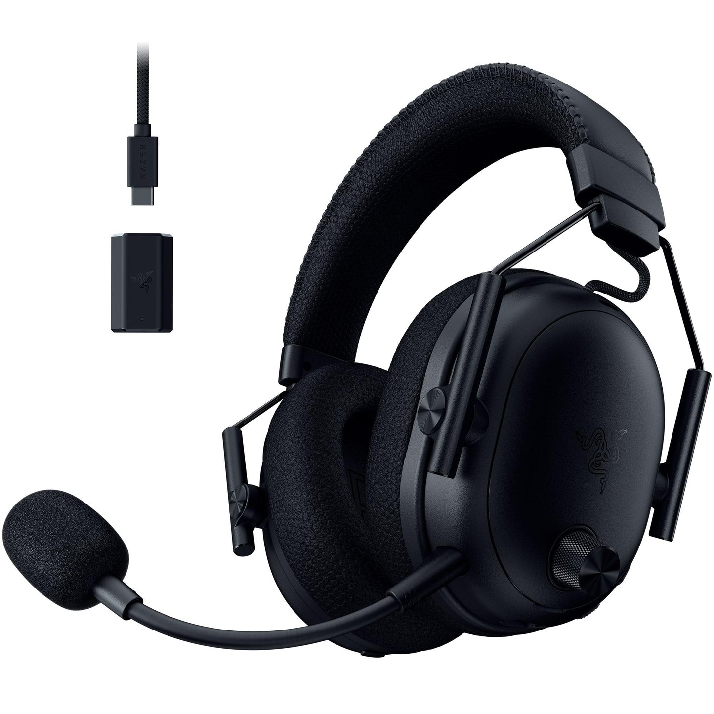Razer BlackShark V3 Pro - Wireless e-sports headset with ANC noise cancellation - 50mm audio driver - Detachable microphone - Wireless 2.4 GHz & Bluetooth - FPS profiles - PC/Mac | Black - RZ04-05400100-R3M1
