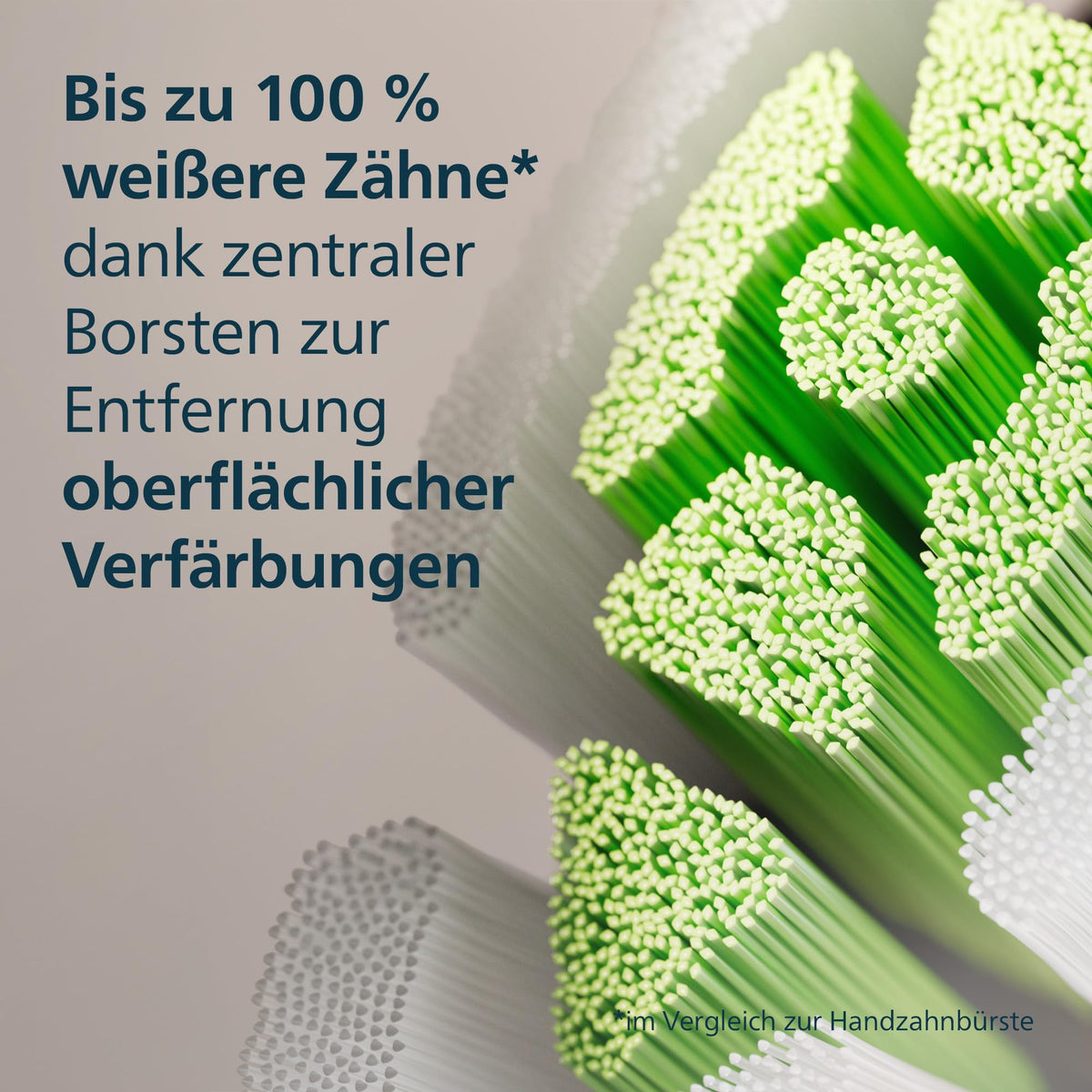 Philips Sonicare W2 Optimal White, Original Replacement Brush Heads, Black, 4-Pack, HX6064/88