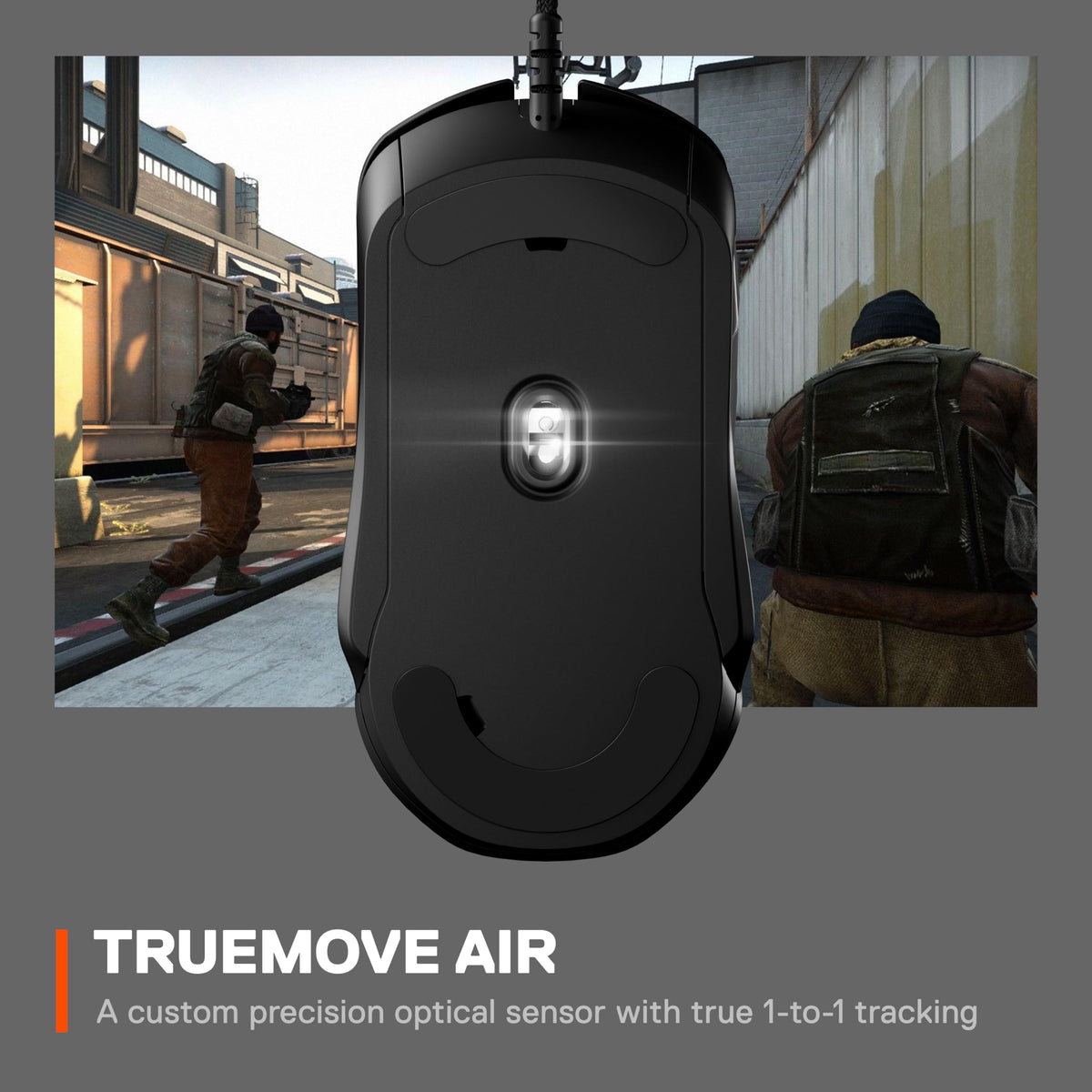 SteelSeries Rival 5 - Gaming Mouse - TrueMove Air Optical Sensor with 18,000 CPI - 9 programmable buttons - Ultra-lightweight 85 grams, Black - 62551
