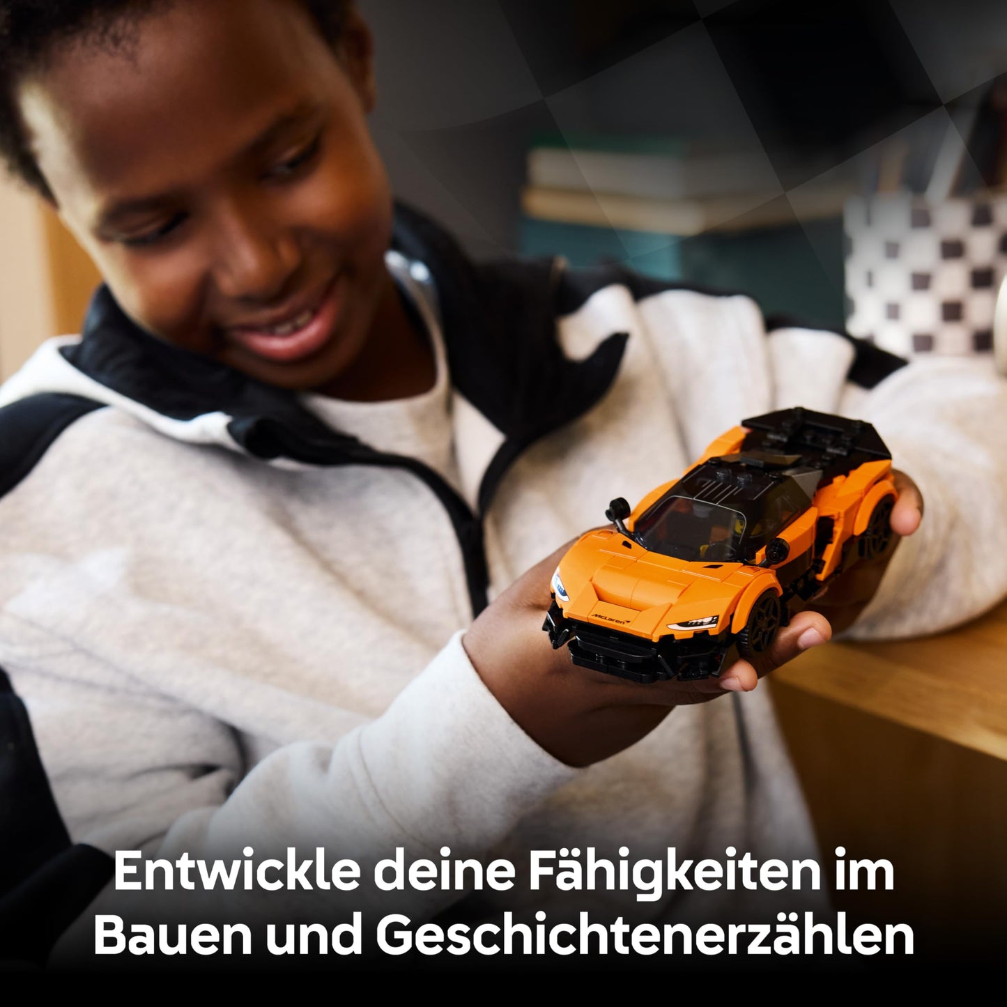 LEGO Speed Champions McLaren W1 - model car with collectible driver minifigure - birthday gift idea for boys aged 9 and up and motorsport fans - 77257
