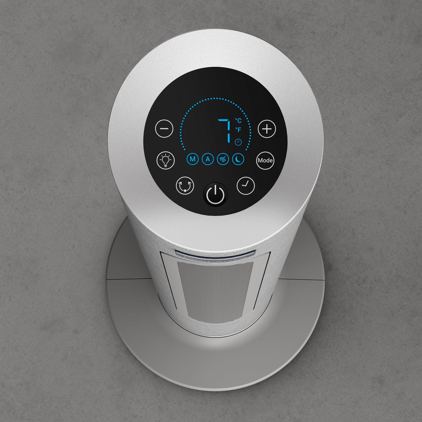 Rowenta Eole Home Tower Fan, Only 40 dB(A) at Lowest Speed, Energy Saving, 7 Speeds/3 Modes, Timer, Remote Control, Gray, VU6980F0