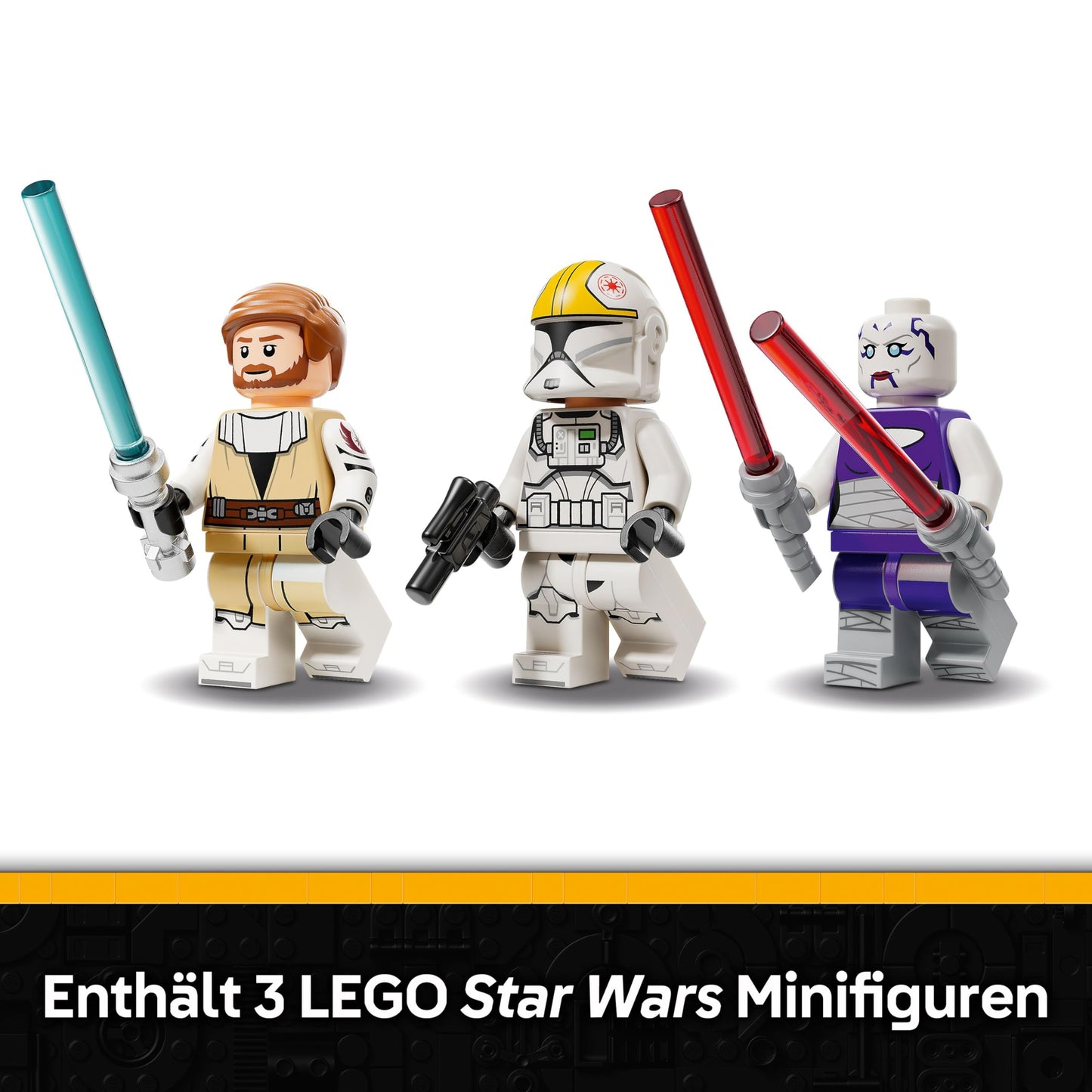 LEGO Star Wars: The Clone Wars V-19 Torrent Starfighter - Creative toy with minifigures and lightsaber - Gift for children - Model building for girls and boys aged 9 and up - 75432
