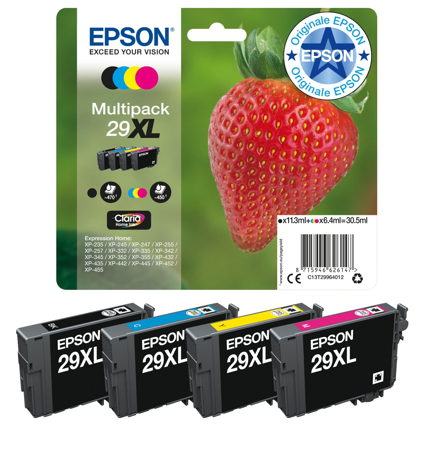 Epson 29XL Strawberry Multipack 4-Pack (T2996)