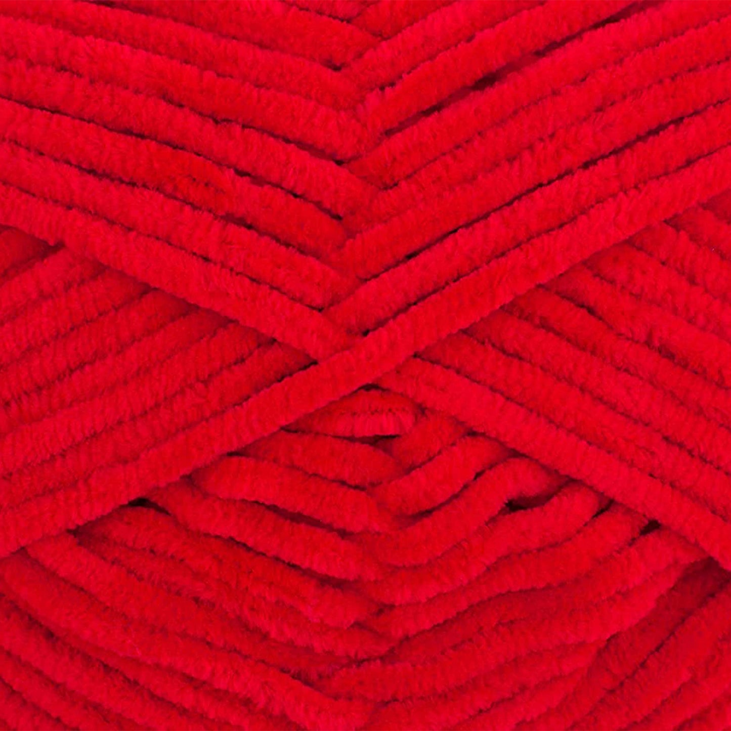 Gründl Wolle Funny uni - soft chenille wool for crocheting - cuddly and skin-friendly - 100% polyester - 10 balls 100 g / 120 m - needle size 5-6, cherry - 3442-11