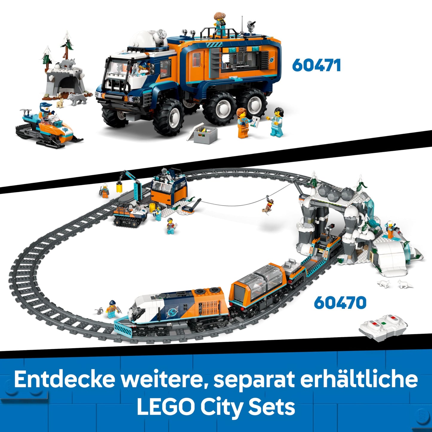 LEGO City Trains Central Station - maintenance vehicle toy, working lift, 2 platforms & 1 piece of track as well as 6 minifigures - creative gift for boys and girls aged 7 and up - 60469