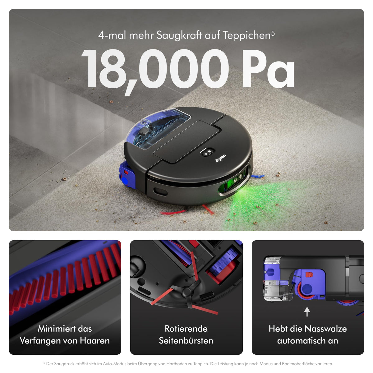 Dyson Spot+Scrub™ AI Robot Vacuum Cleaner, Self-Emptying, Wet Roller - RB05-AA