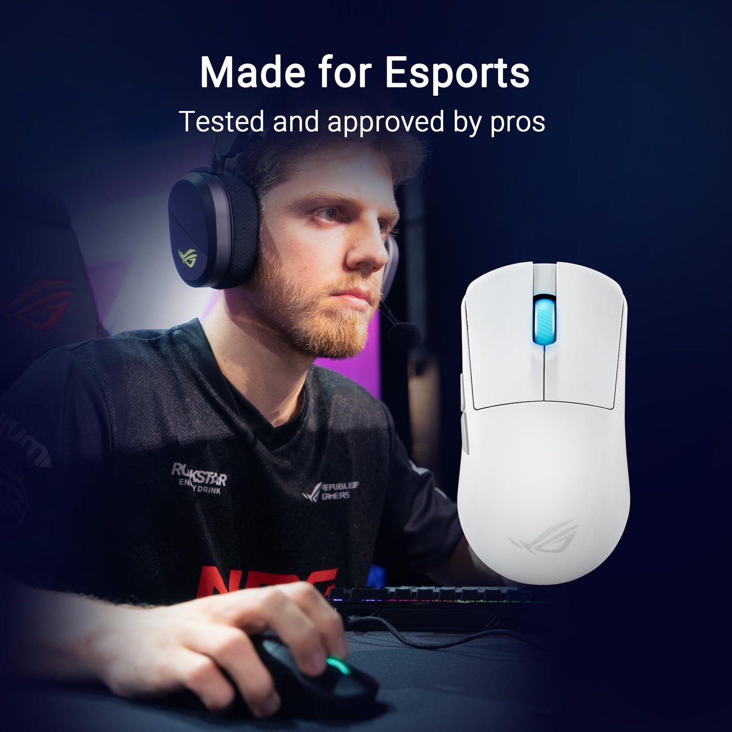 ASUS ROG Harpe Ace Mini White ultralight e-sports gaming - 90MP03Z0-BMUA10