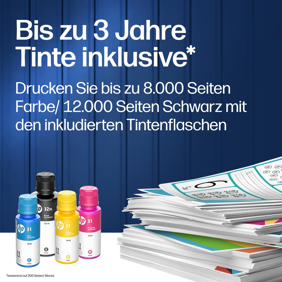 HP Smart Tank 7307 imprimantă multifuncțională 3 în 1 (WLAN; Duplex; ADF) – 3 ani de cerneală inclusă, 3 ani garanție, rezervor de cerneală mare, rază mare, imprimare de înaltă calitate - 941P5A#BHC