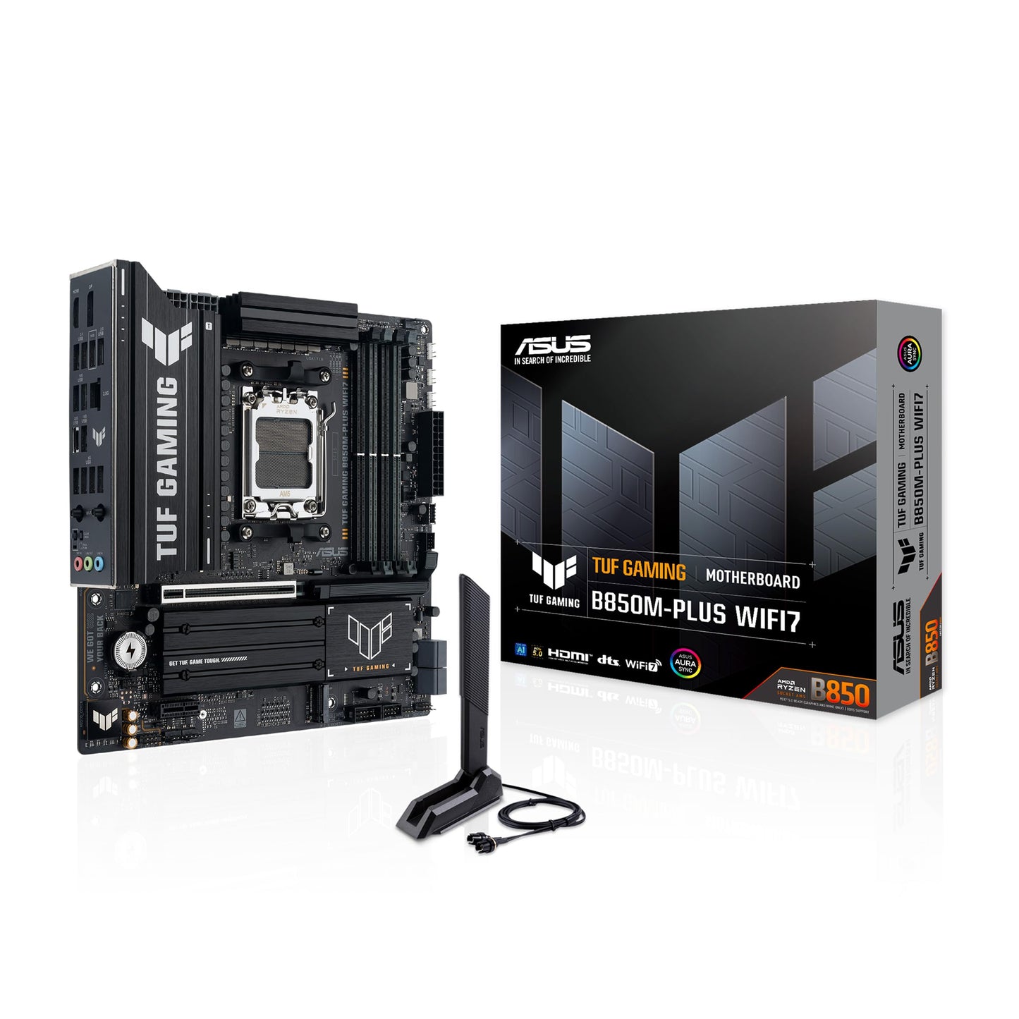 ASUS TUF Gaming B850M-PLUS WIFI7 motherboard socket AMD AM5 - 90MB1MU0-M0EAY0