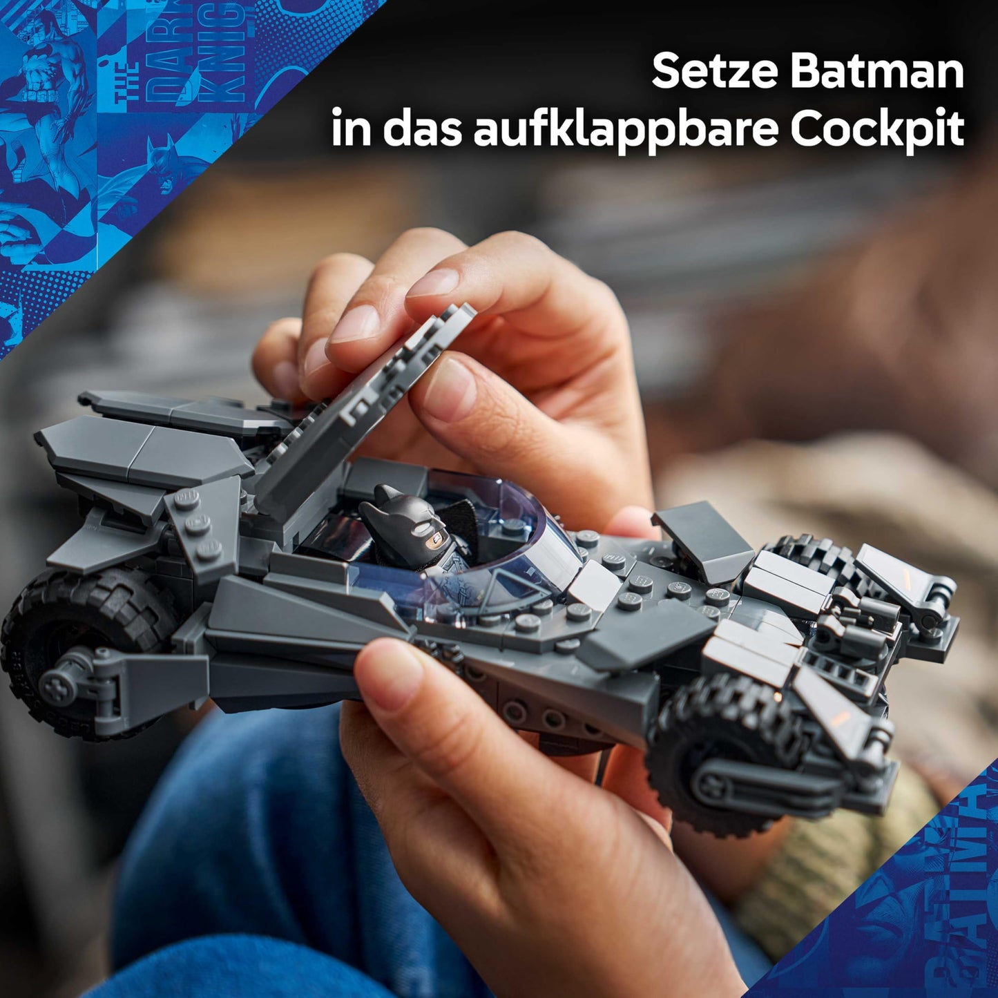 LEGO DC Batman Batman vs. Superman: Batmobile - Superhero toy car - Creative toy with minifigure for children aged 9 and up - DIY building set to play - Gift for boys and girls - 76331